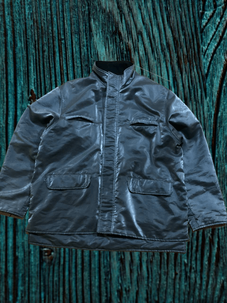 Versace Versace Vintage Metal Shell Metallic Shimmer Coat Size US XXL / EU 58 / 5 - 1 Thumbnail
