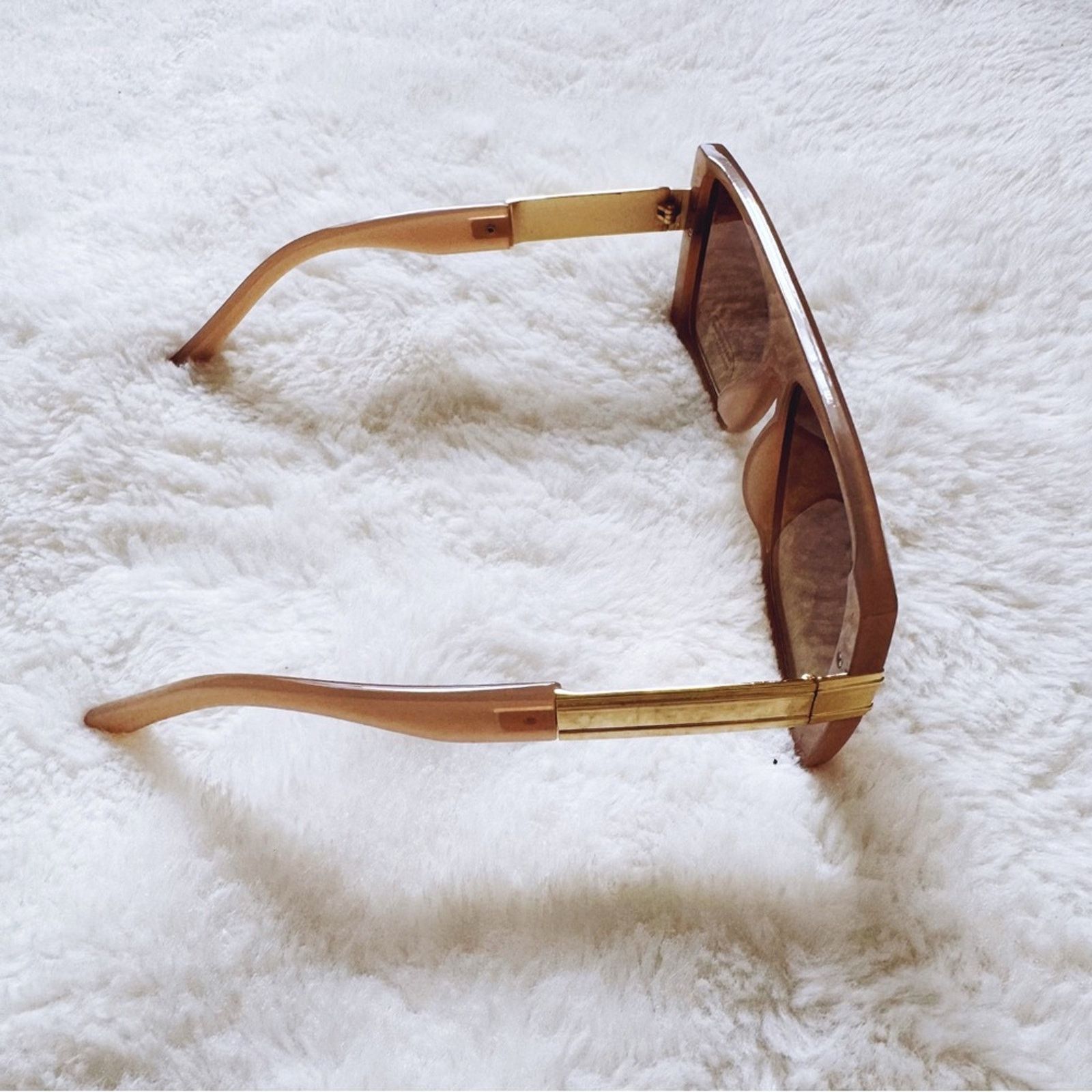 Other Inez Mocha Oversized Square Sunglasses Size ONE SIZE - 7 Thumbnail