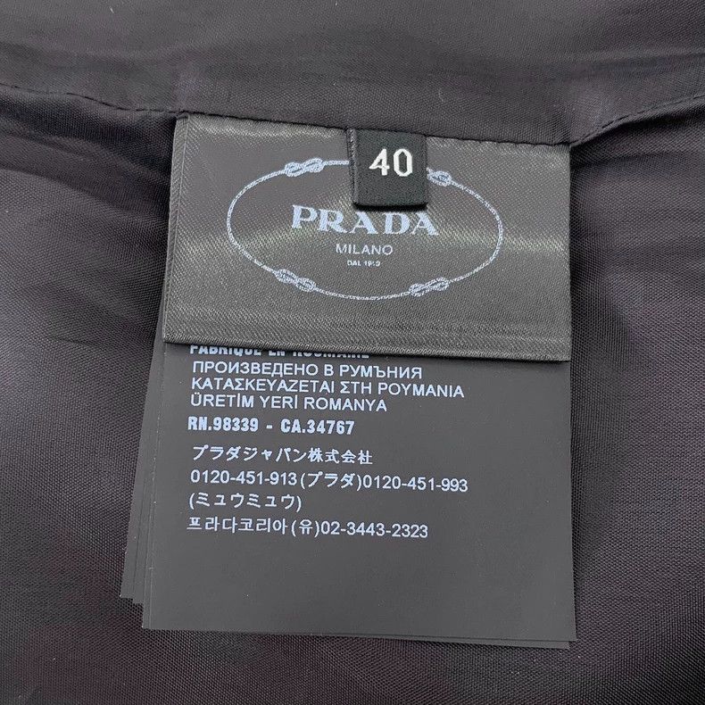 Prada Prada Dark gray split sheep wool skirt Size 26" / US 2 / IT 38 - 7 Thumbnail