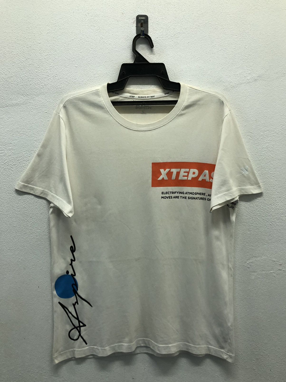 Vintage XTep Sports Life Always My Way T-Shirt Size US L / EU 52-54 / 3 - 1 Thumbnail