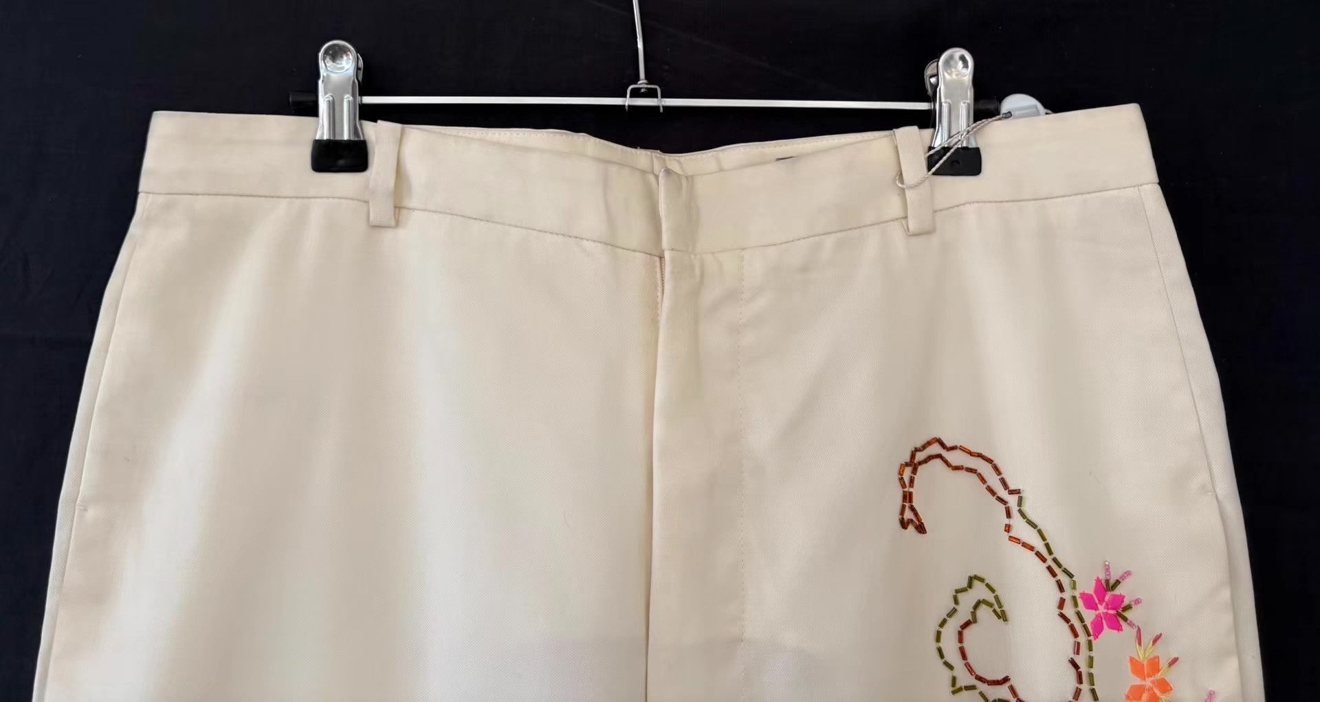 Versace Gianni Versace Embroidered & Beaded Wool Dress Pants Ｑ21 Size US 34 / EU 50 - 8 Thumbnail