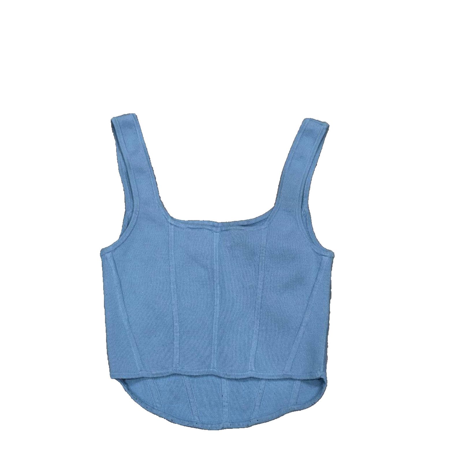 & Other Stories Aritizia Wilfrede Top Y2K Blue Medium A003334 Size M / US 6-8 / IT 42-44 - 7 Thumbnail