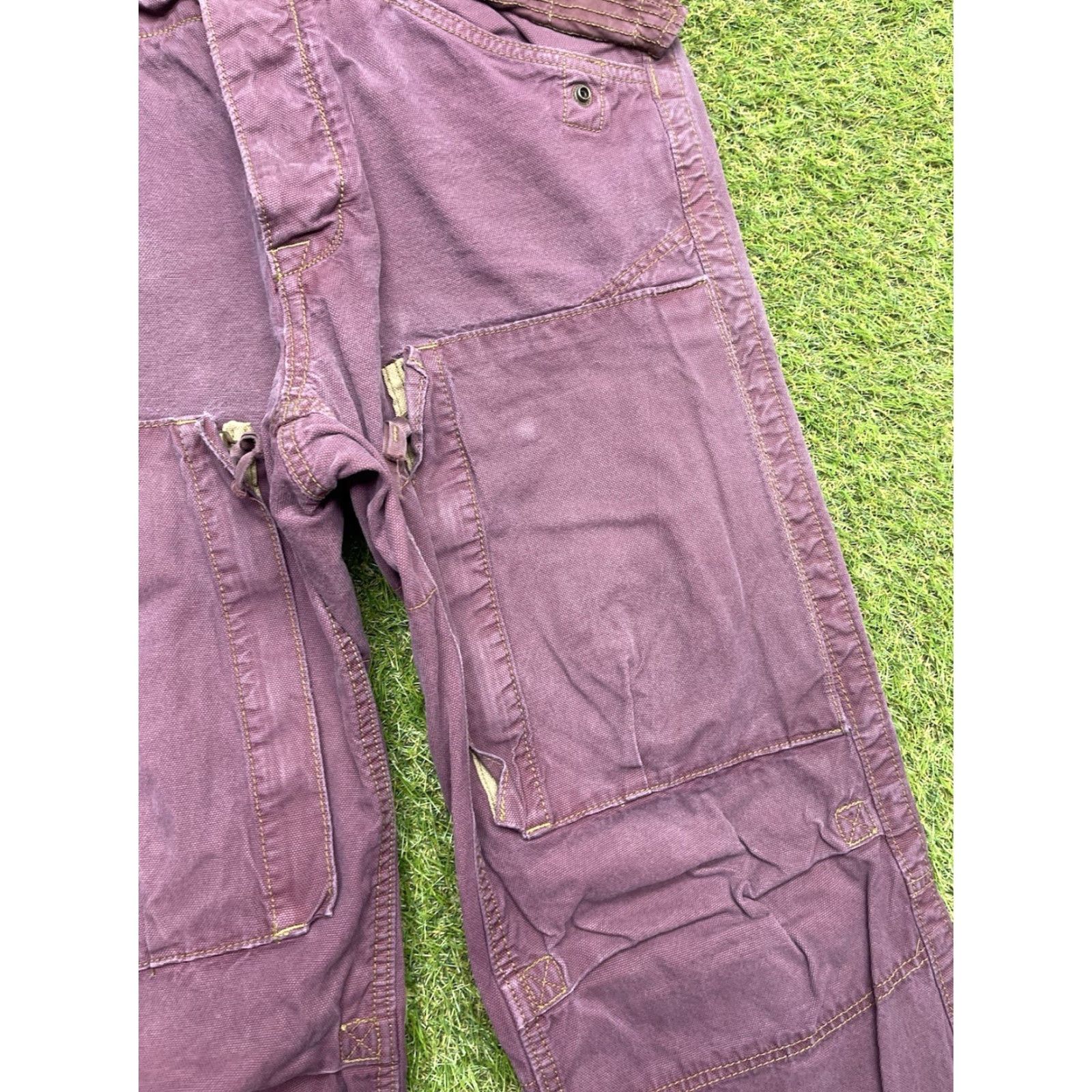 Gap VINTAGE Gap 1969 Pants Carpenter Straight Jeans 90s Purple Mens 33x32 Canvas Cotton Relaxed Hipster Workwear Casual Size US 33 - 4 Thumbnail