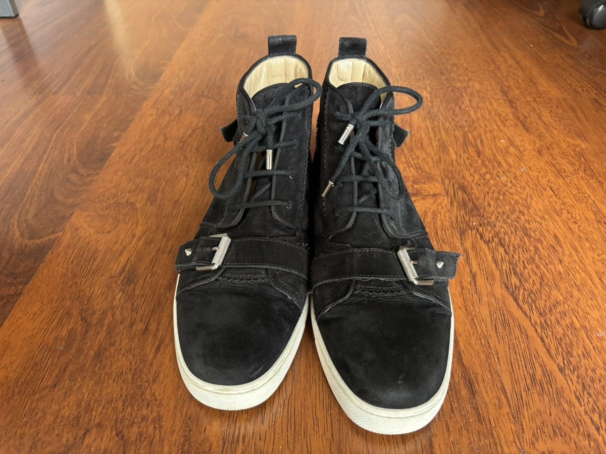 Christian Louboutin Christian Louboutin suede strap hi top sneakers Size US 8 / EU 41 - 3 Thumbnail