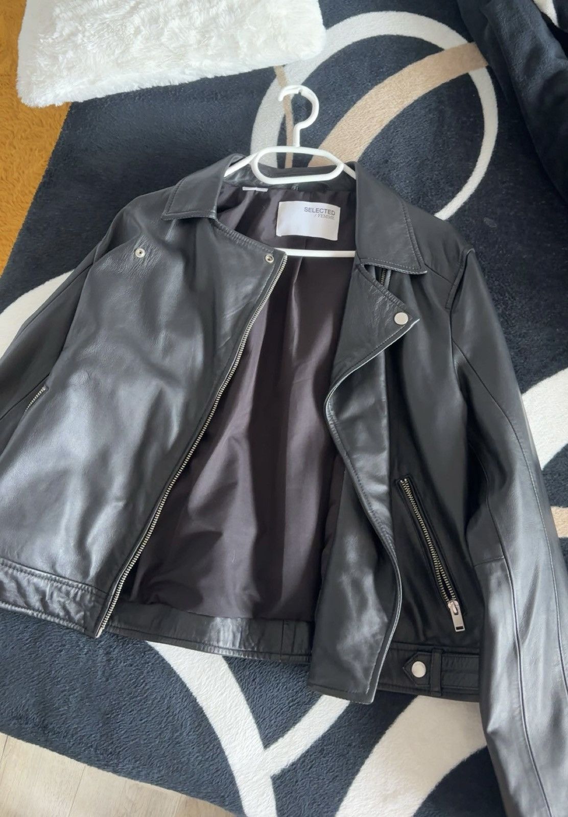 Selected Homme leather jacket Size M / US 6-8 / IT 42-44 - 1 Thumbnail