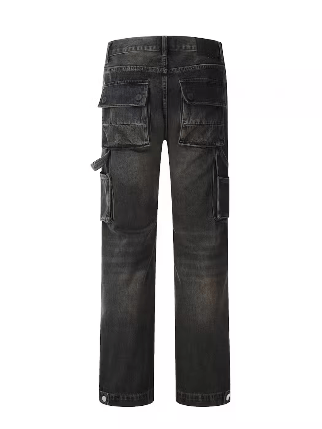 Japanese Brand × Jean Vintage washed workwear baggy micro flare jeans Size US 33 - 1 Thumbnail
