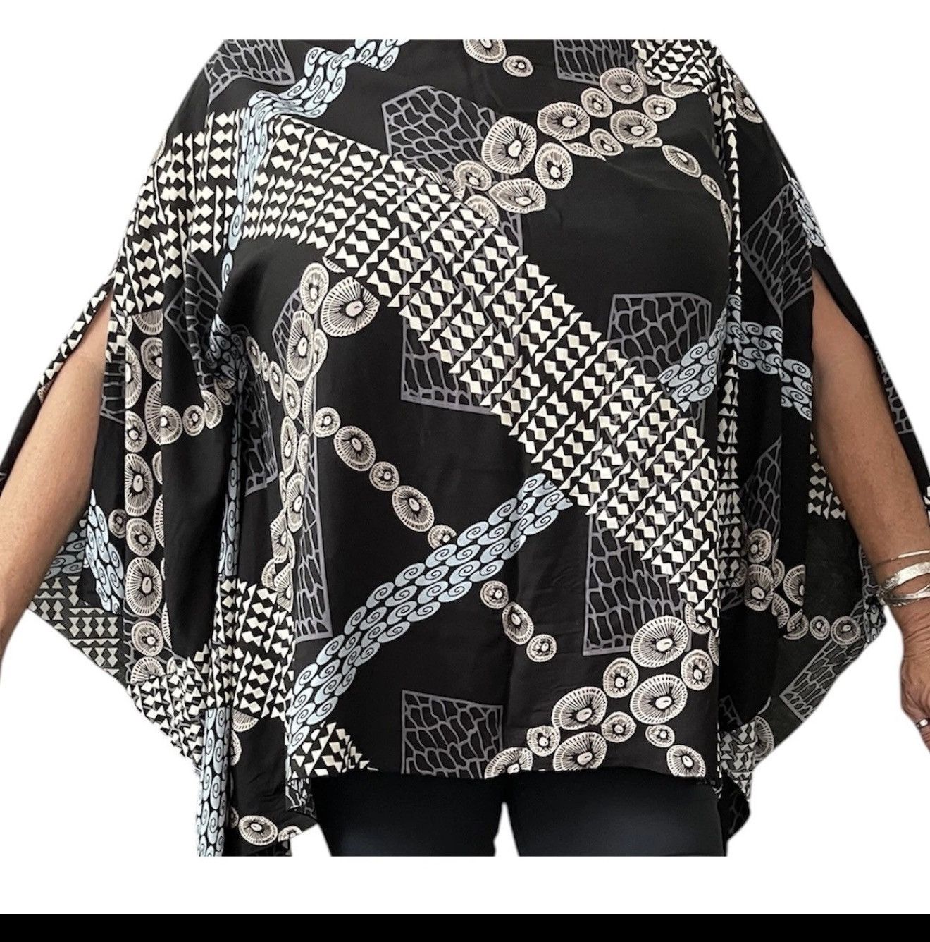 Other Kamohoalii Wahine Top Oversized Black Opihi Women's 3XL Size 3XL / US 20-22 - 7 Thumbnail