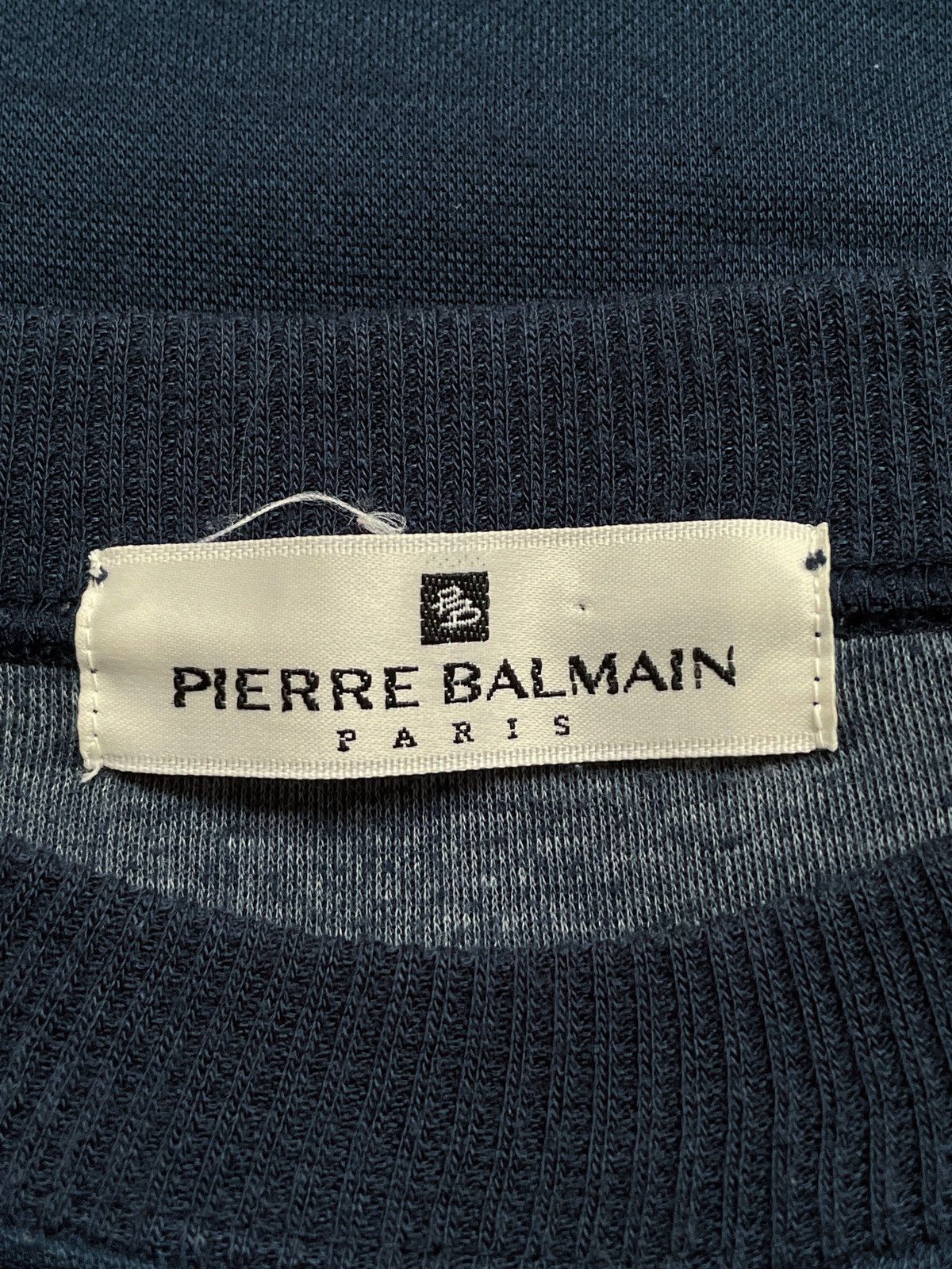 Pierre Balmain Vintage Brand Pierre Balmain Spell Out Sweatshirt 1990s Size US M / EU 48-50 / 2 - 11 Thumbnail