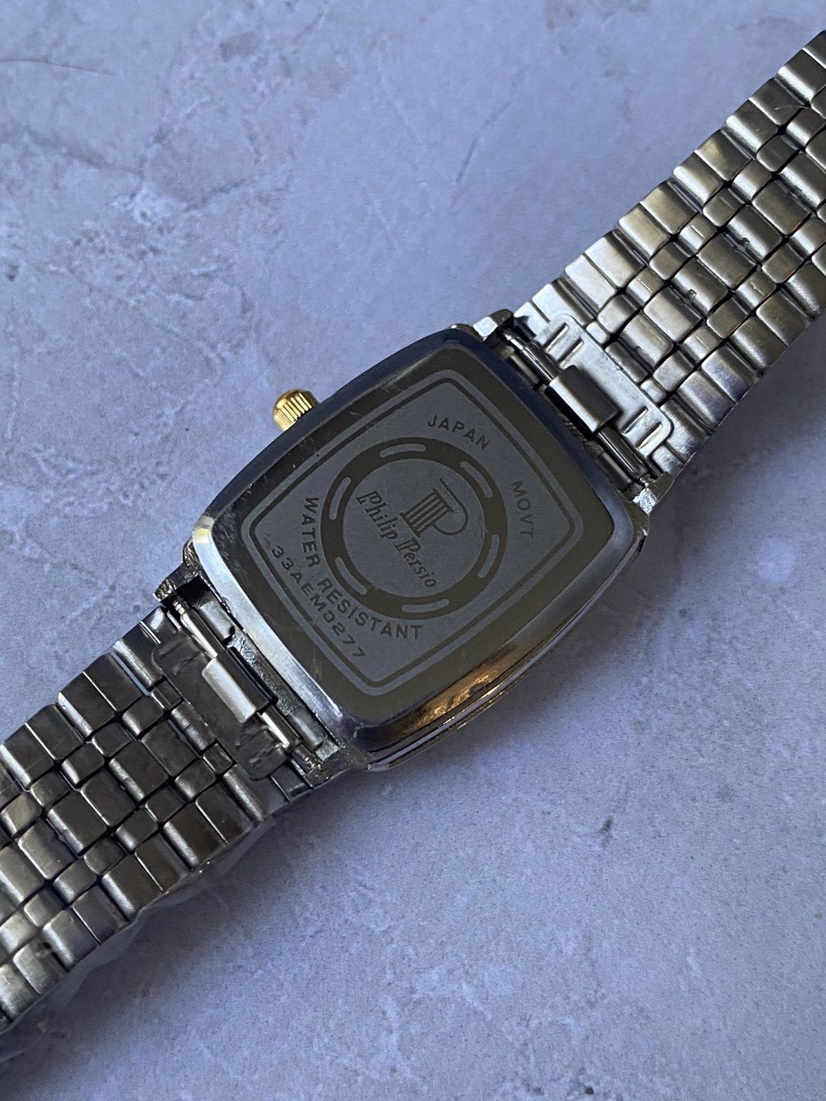 Japanese Brand × Jewelry × Vintage Stylish Philip Persio Black Dial Watch Size ONE SIZE - 8 Thumbnail