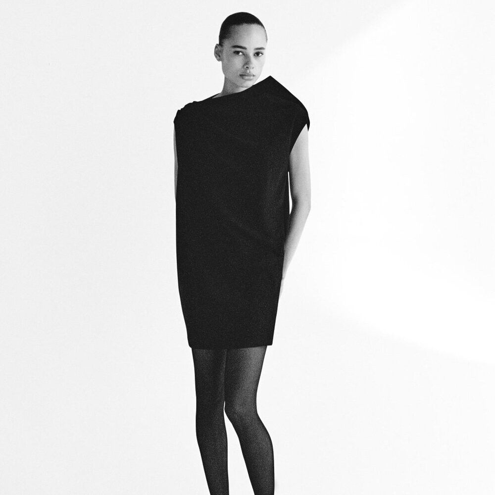 Zara NWT ZARA DRAPED SHORT DRESS SIZE S Size S / US 4 / IT 40 - 2 Thumbnail