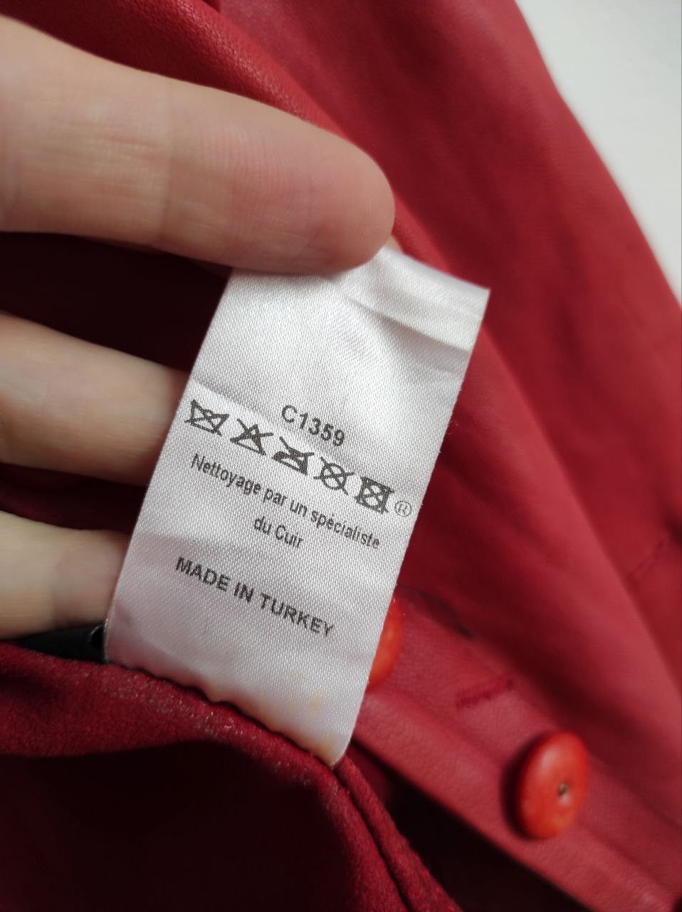 Marithe + Francois Girbaud Marithe Francois Girbaud Leather Red Bomber Jacket Size M-L Size L / US 10 / IT 46 - 20 Thumbnail