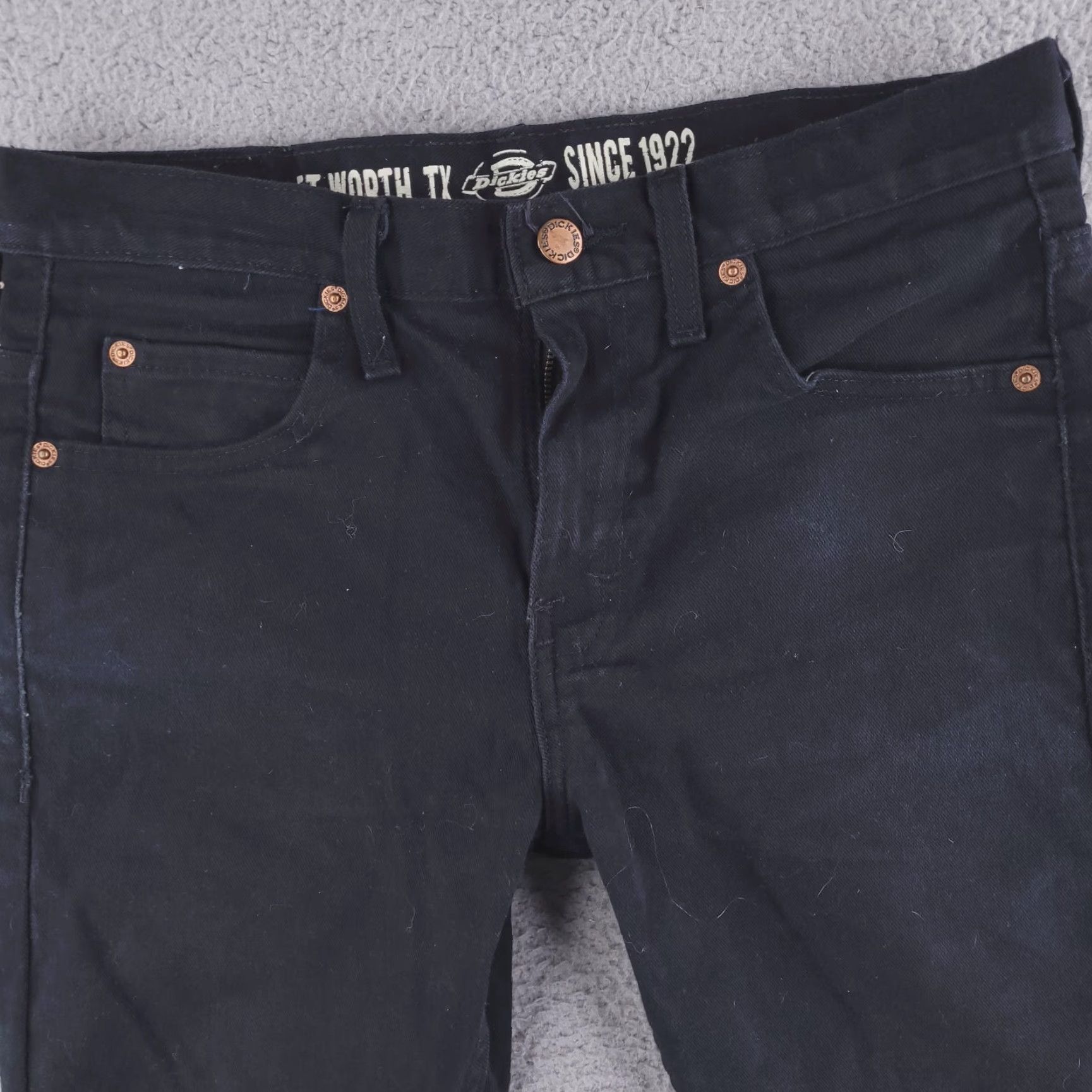 Dickies Dickies Jeans Mens 29x29 Skinny Denim Black - Jeans, Dickies, Men, 29, 29in, Black, Skinny, Denim, Regular, 29x29, Mens Size US 29 - 5 Thumbnail
