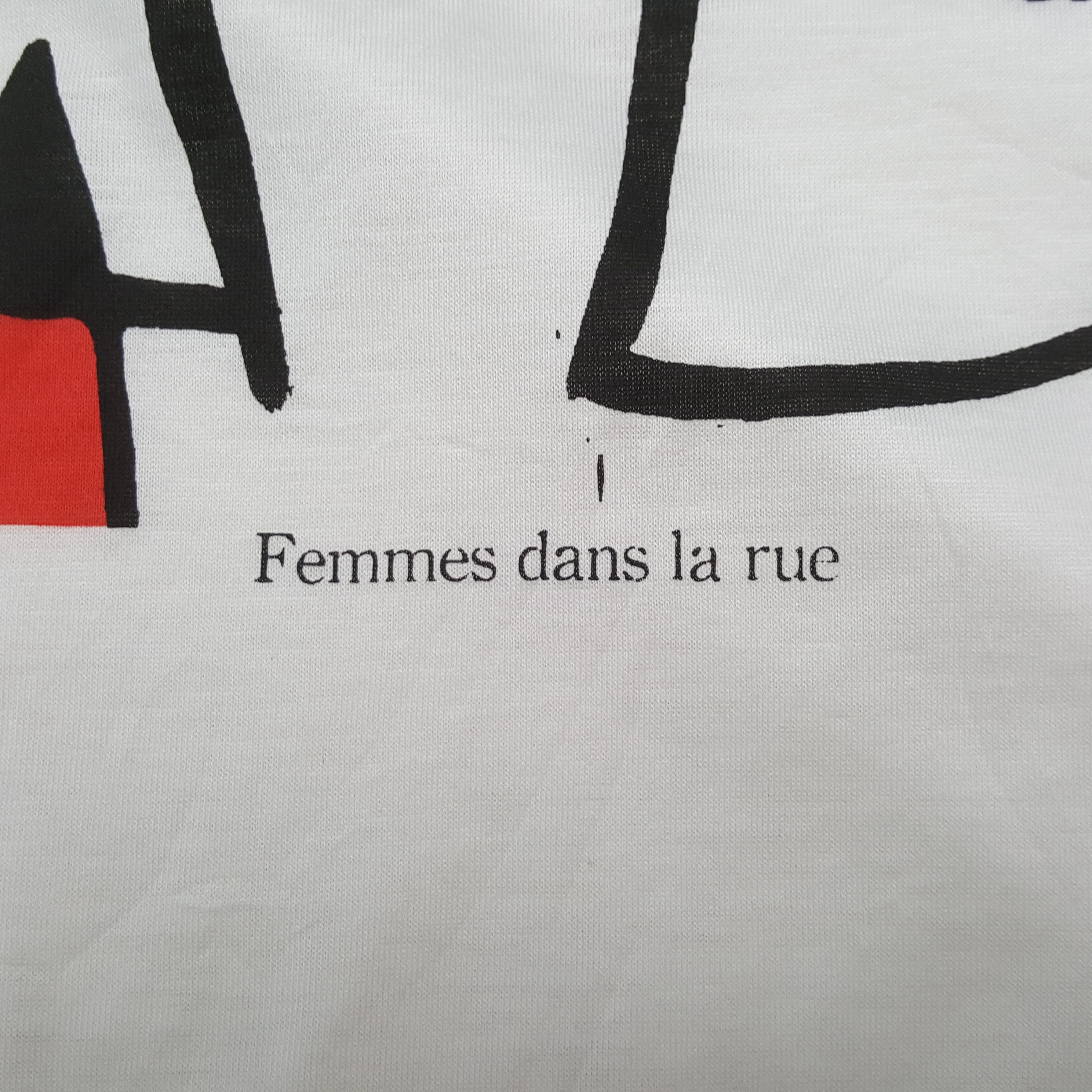 Vintage Joan Miro Art Design Style Tshirt C301N29 Size US M / EU 48-50 / 2 - 7 Thumbnail