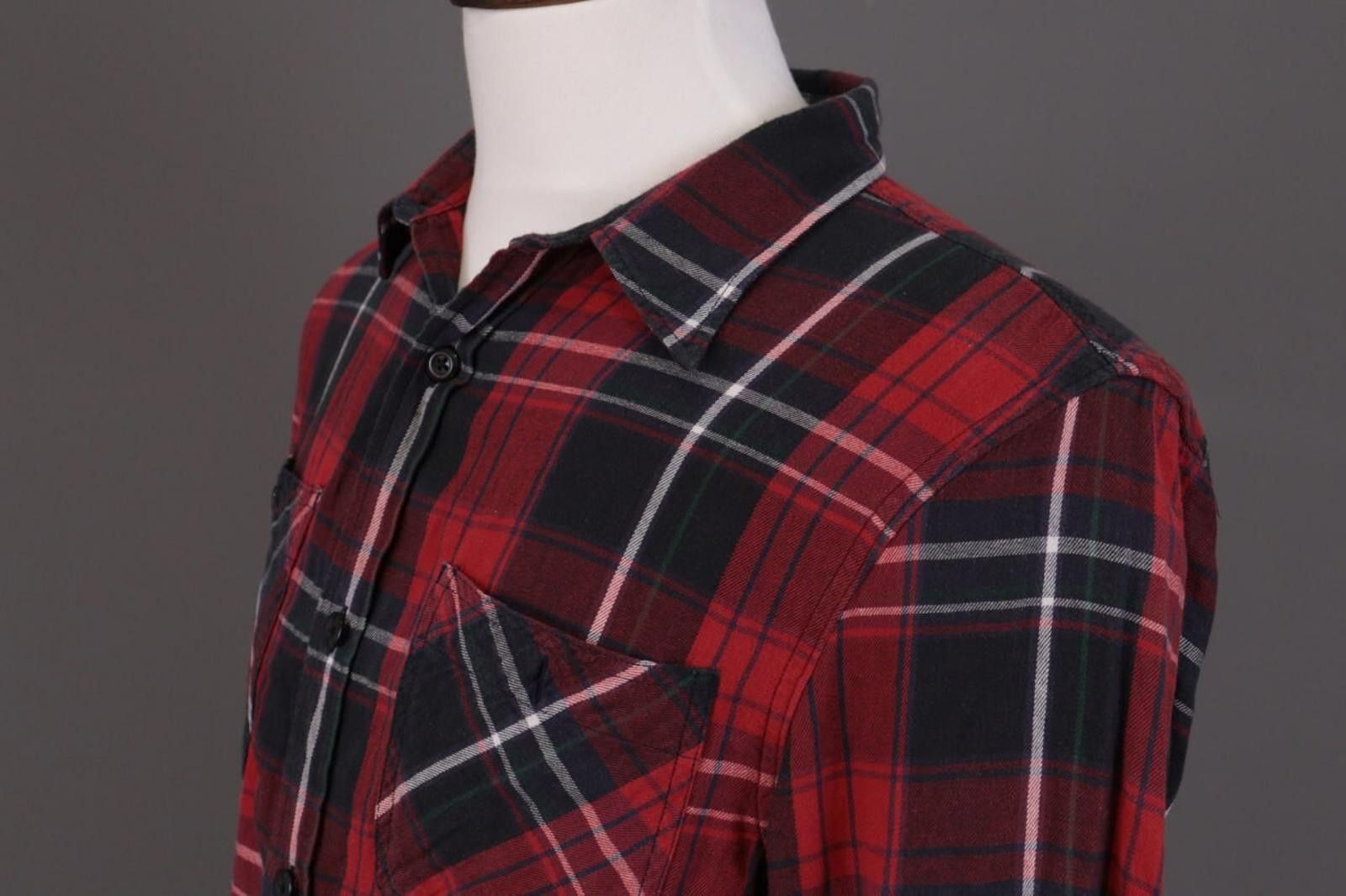 Denim & Supply Ralph Lauren Denim & Supply Ralph Lauren Red Flannel Overshirt Shirt Sz L Size US L / EU 52-54 / 3 - 8 Thumbnail