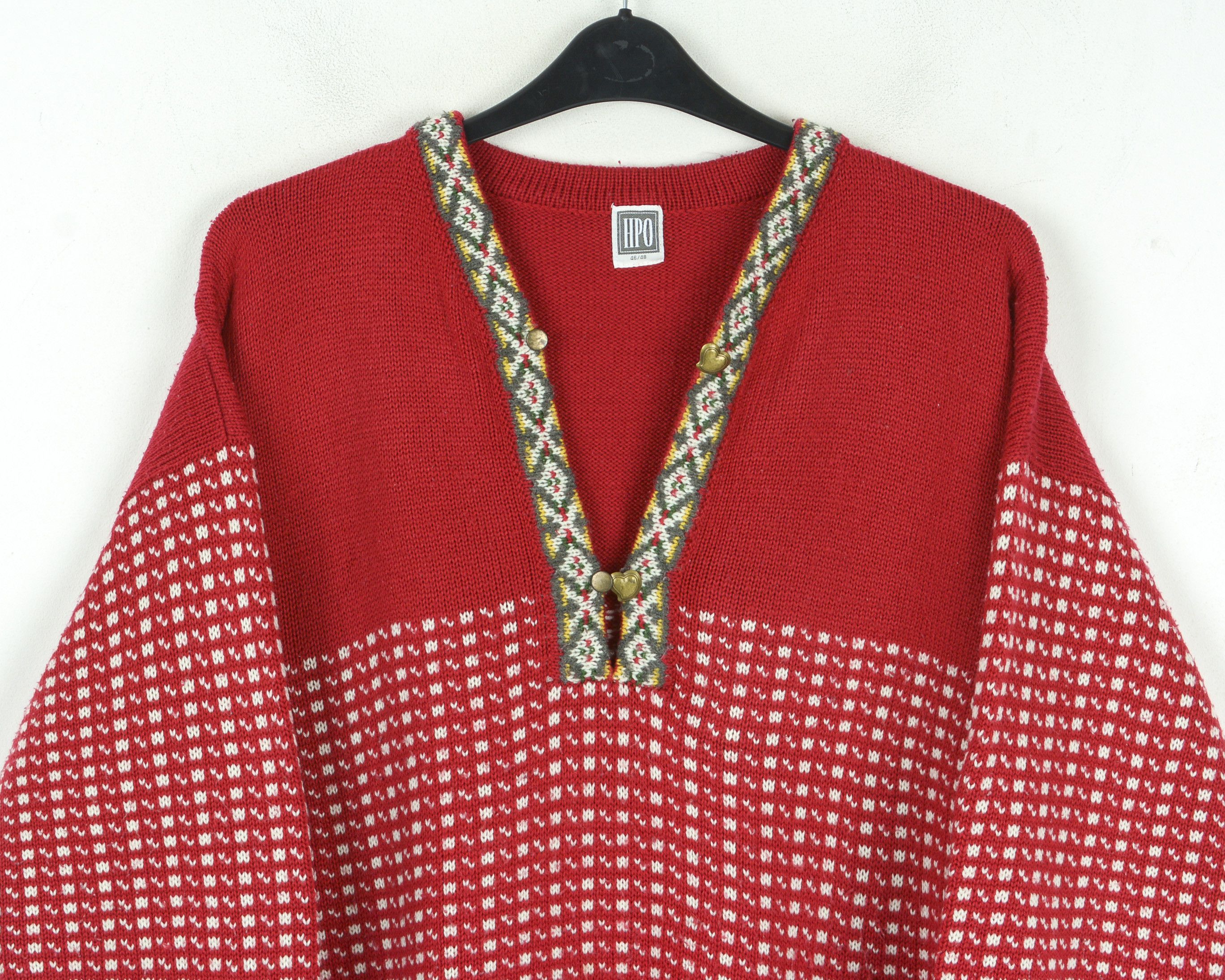Vintage HPO L Nordic Jumper EU 46/48 Pullover Sweater Scandinavian Size US L / EU 52-54 / 3 - 3 Thumbnail