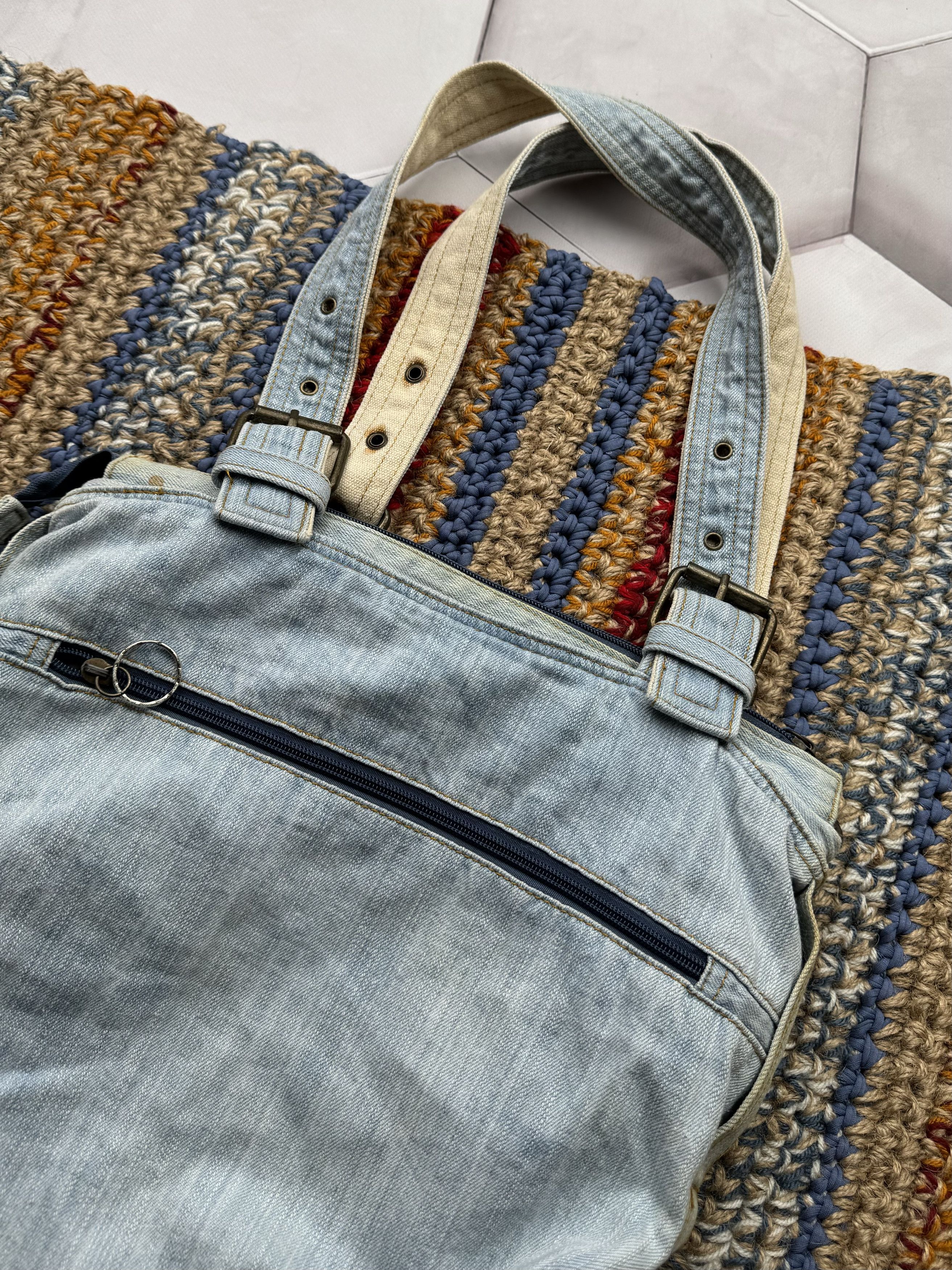 Japanese Brand Vintage Denim Bondage Bag (E4) Size ONE SIZE - 8 Thumbnail