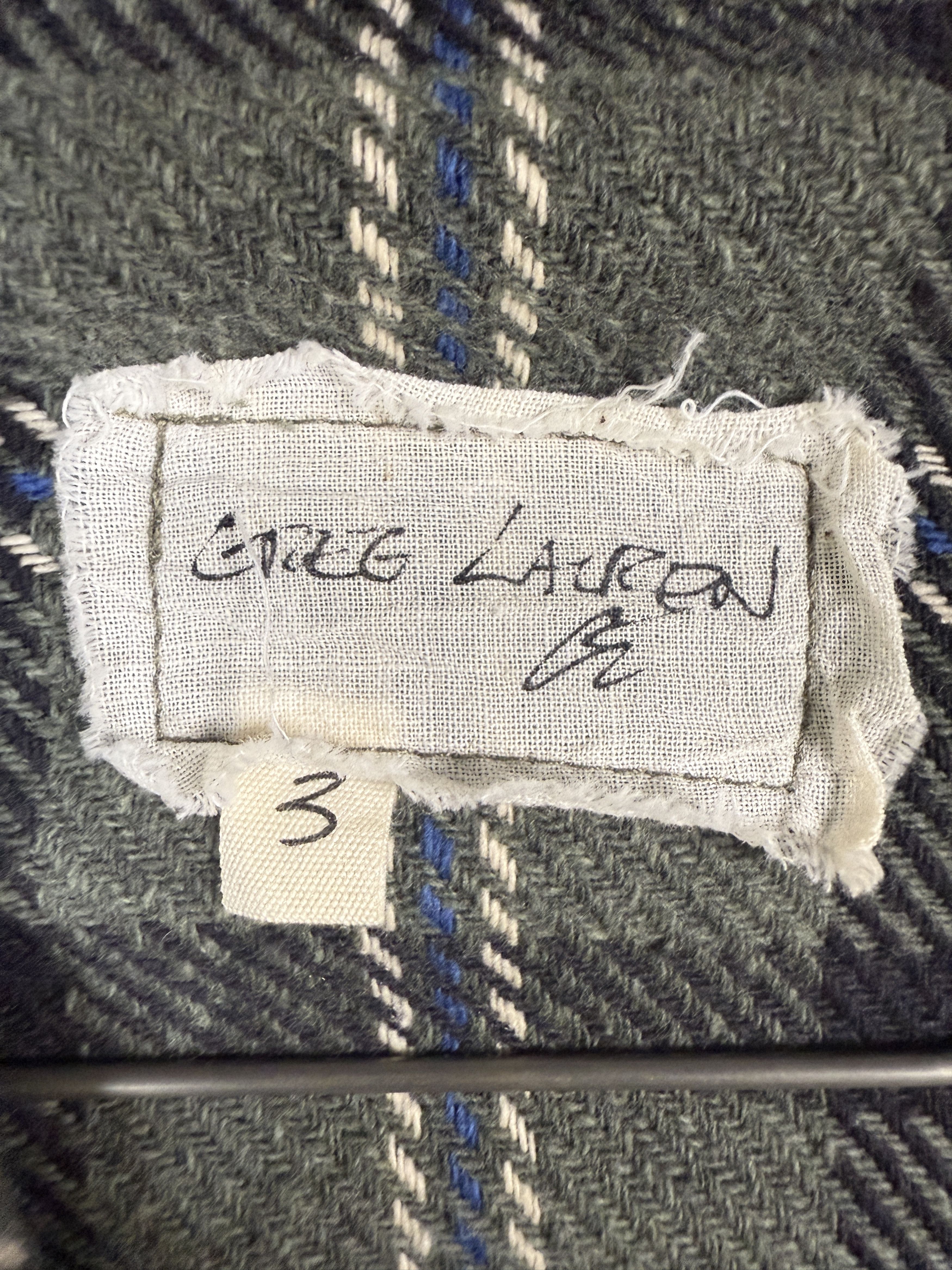 Greg Lauren $875 Greg Lauren Army Plaid Shawl Collar Boxy Jacket Size US L / EU 52-54 / 3 - 7 Thumbnail