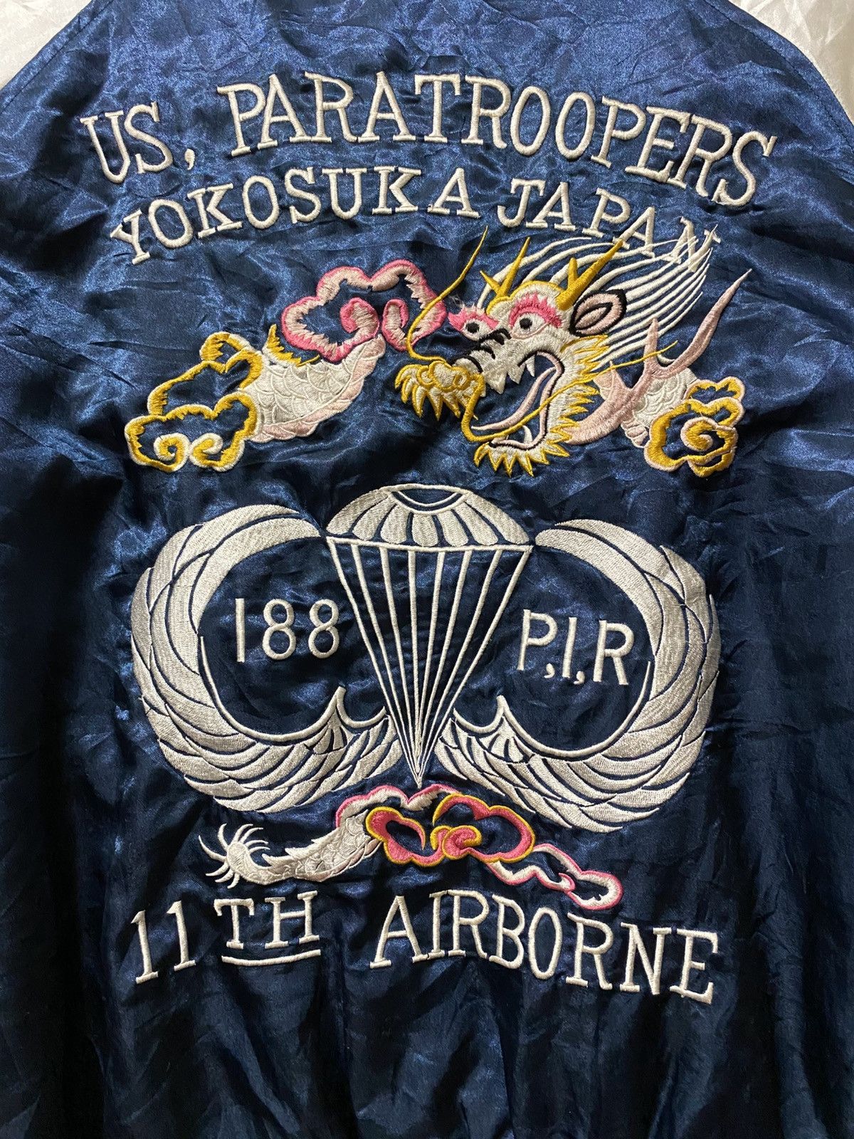Japanese Brand Sukajan souvenir us paratrooper yokosuka embroidery jacket Size US M / EU 48-50 / 2 - 4 Thumbnail