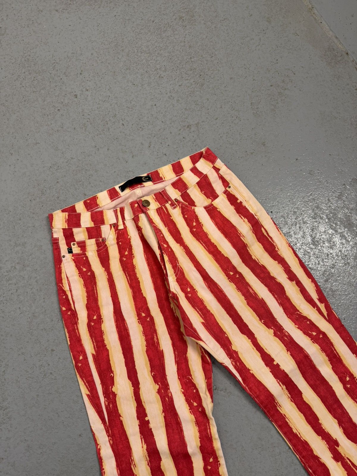 Just Cavalli Vintage Just Cavalli Stripe Overprinted Jeans Size 26" / US 2 / IT 38 - 3 Thumbnail
