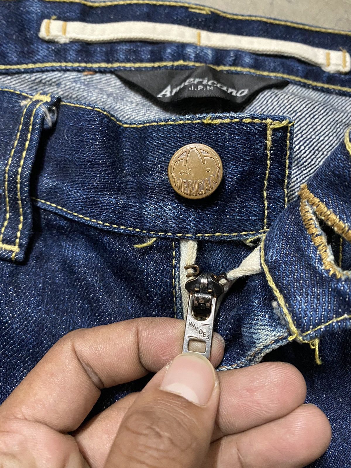 Japanese Brand Vintage Jeans Americana Japan Selvedge Denim Size US 31 - 16 Thumbnail