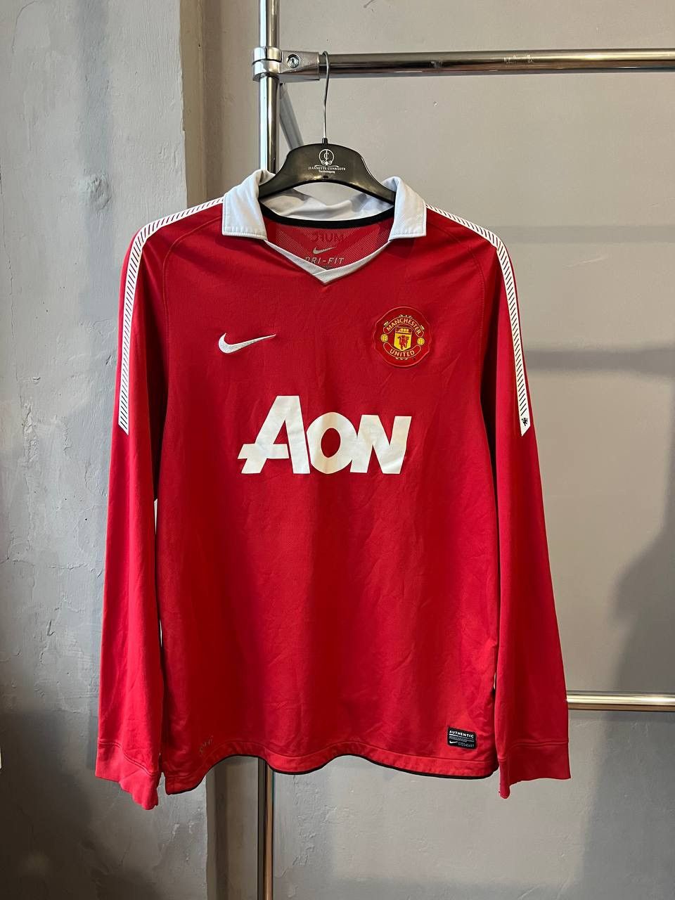 Nike 2010/11 MANCHESTER UNITED #7 HOME SOCCER JERSEY SHIRT NIKE L Size US L / EU 52-54 / 3 - 3 Thumbnail