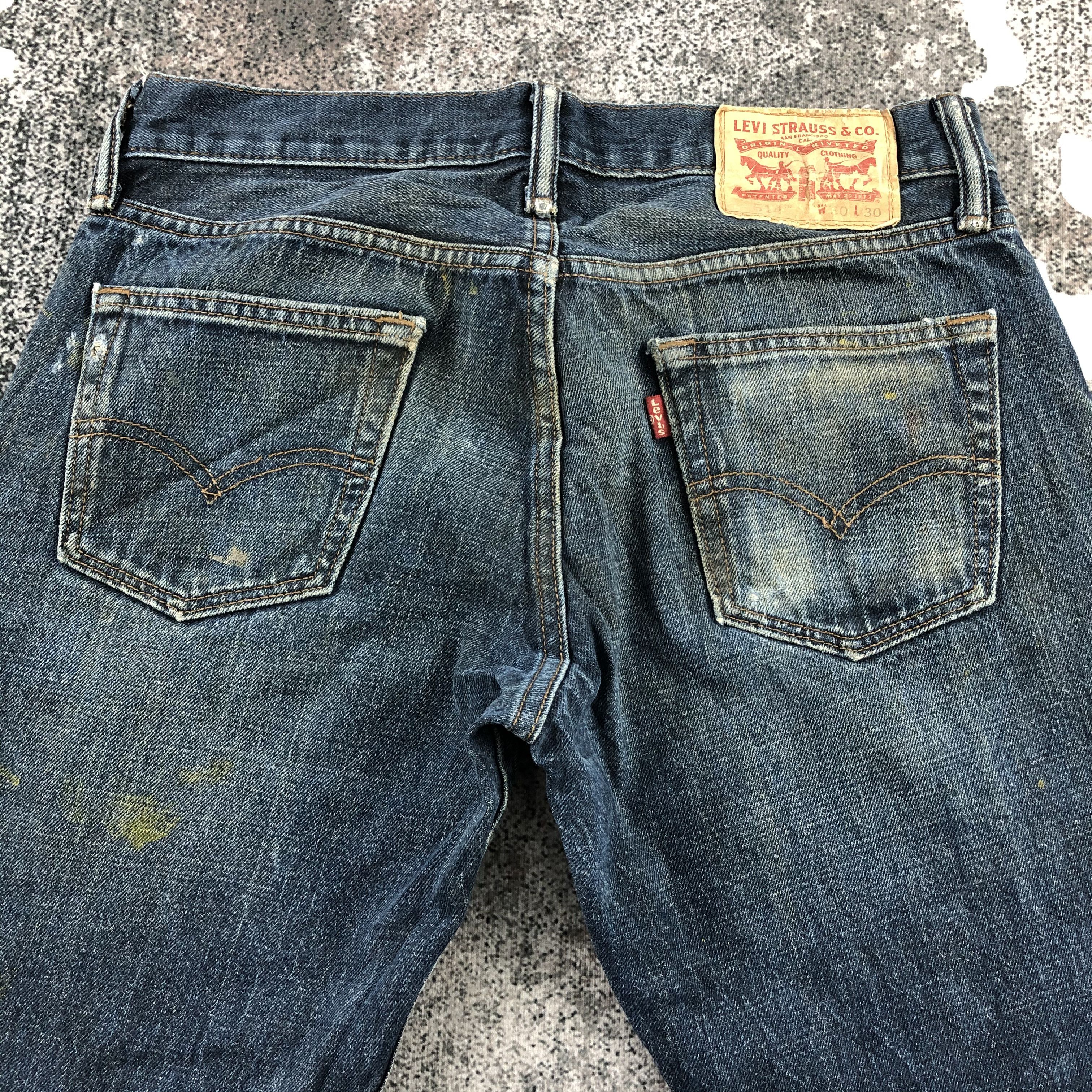 Levi's Vintage Levi's 514 Jeans Dark Wash Denim KJ988 Size US 30 / EU 46 - 4 Thumbnail