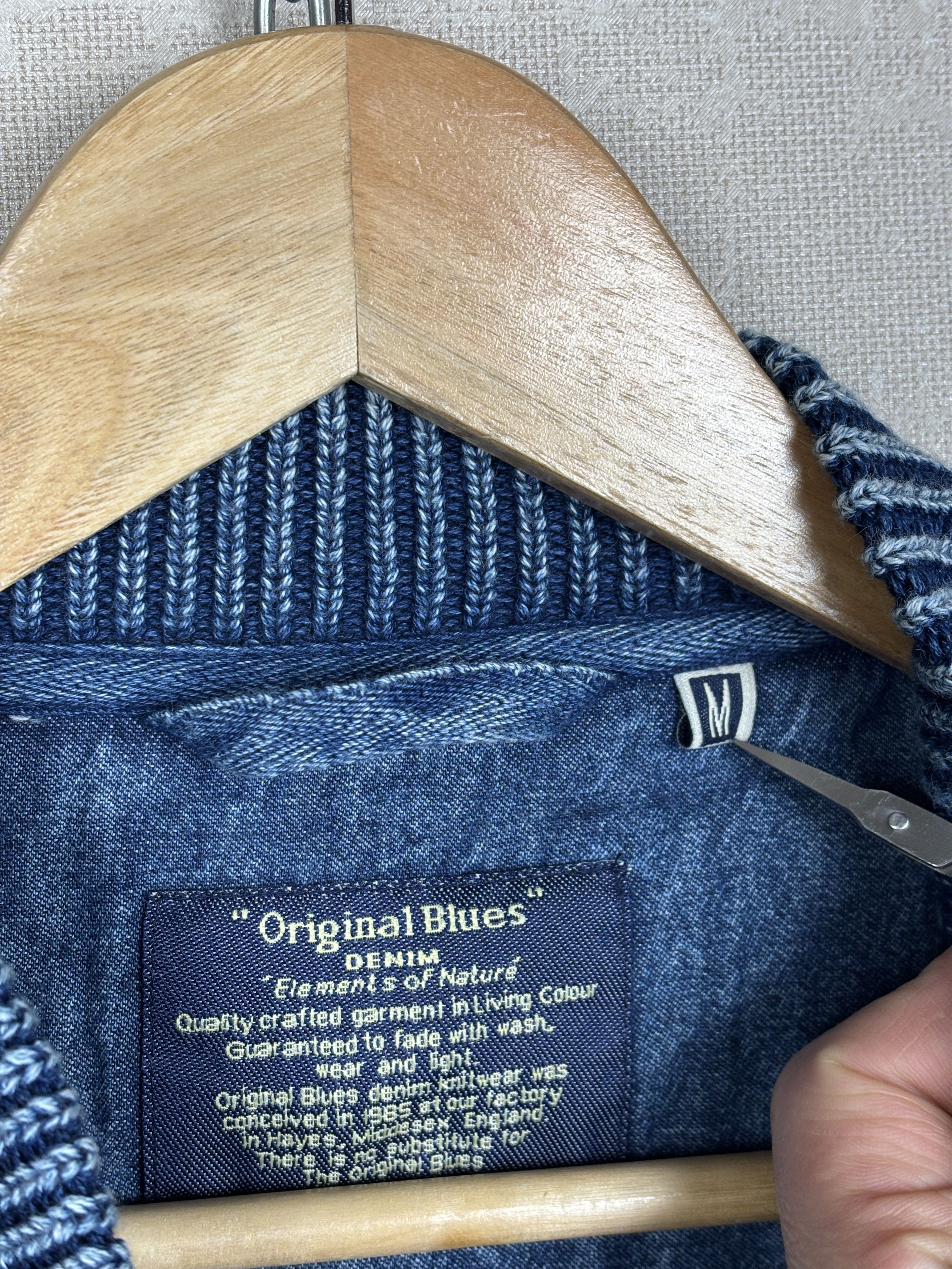Other UK Original Blues Quilted Denim Vest Size US M / EU 48-50 / 2 - 5 Thumbnail
