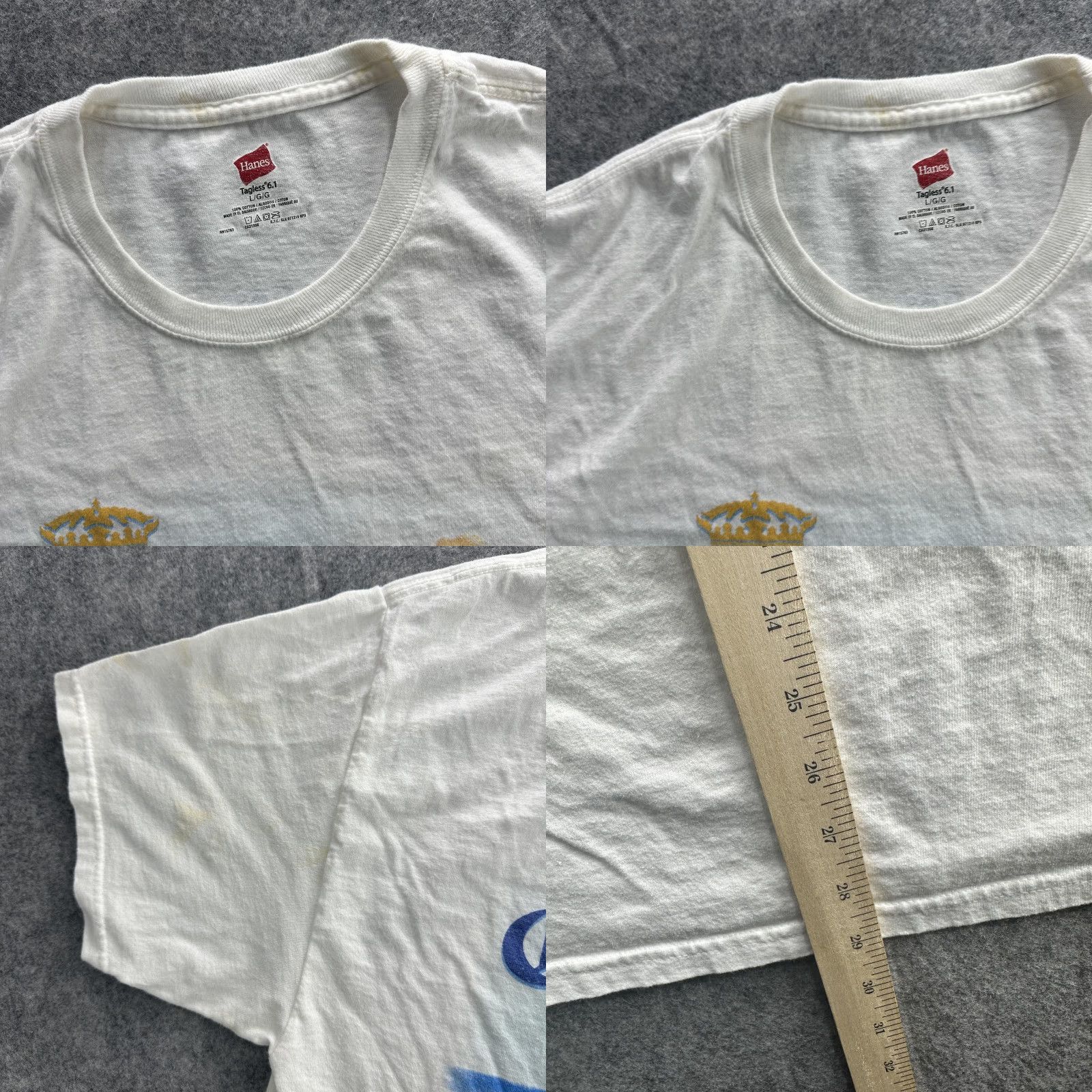 Hanes Kenny Chesney Corona Extra Concert T-Shirt Mens Large White Graphic 2009 Sun City Carnival Tour Size US L / EU 52-54 / 3 - 8 Thumbnail