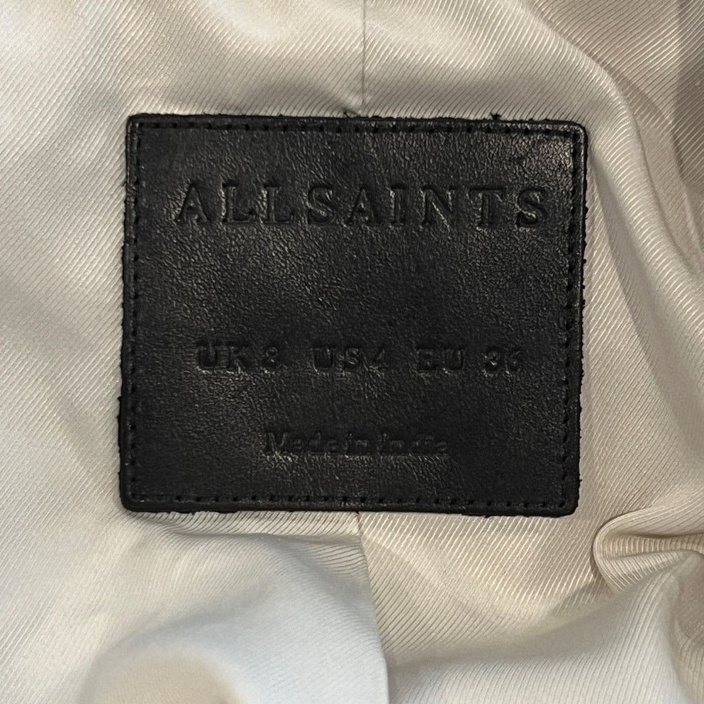 Allsaints AllSaints Belfern Leather Biker Jacket Size US/4 Size S / US 4 / IT 40 - 6 Thumbnail