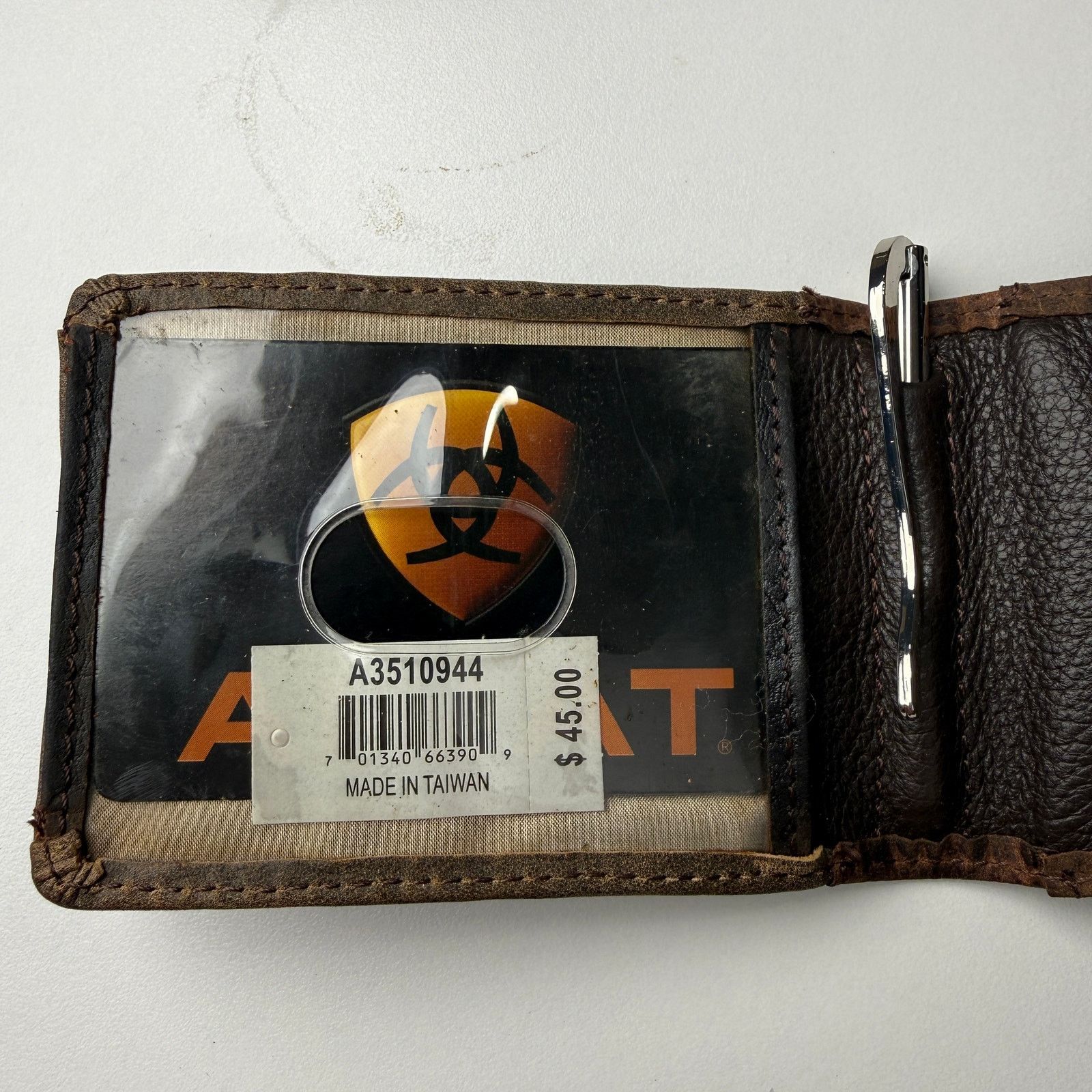 Ariat Ariat Bifold Wallet with Money Clip and Boot Stitch Design Size 26 - 4 Thumbnail