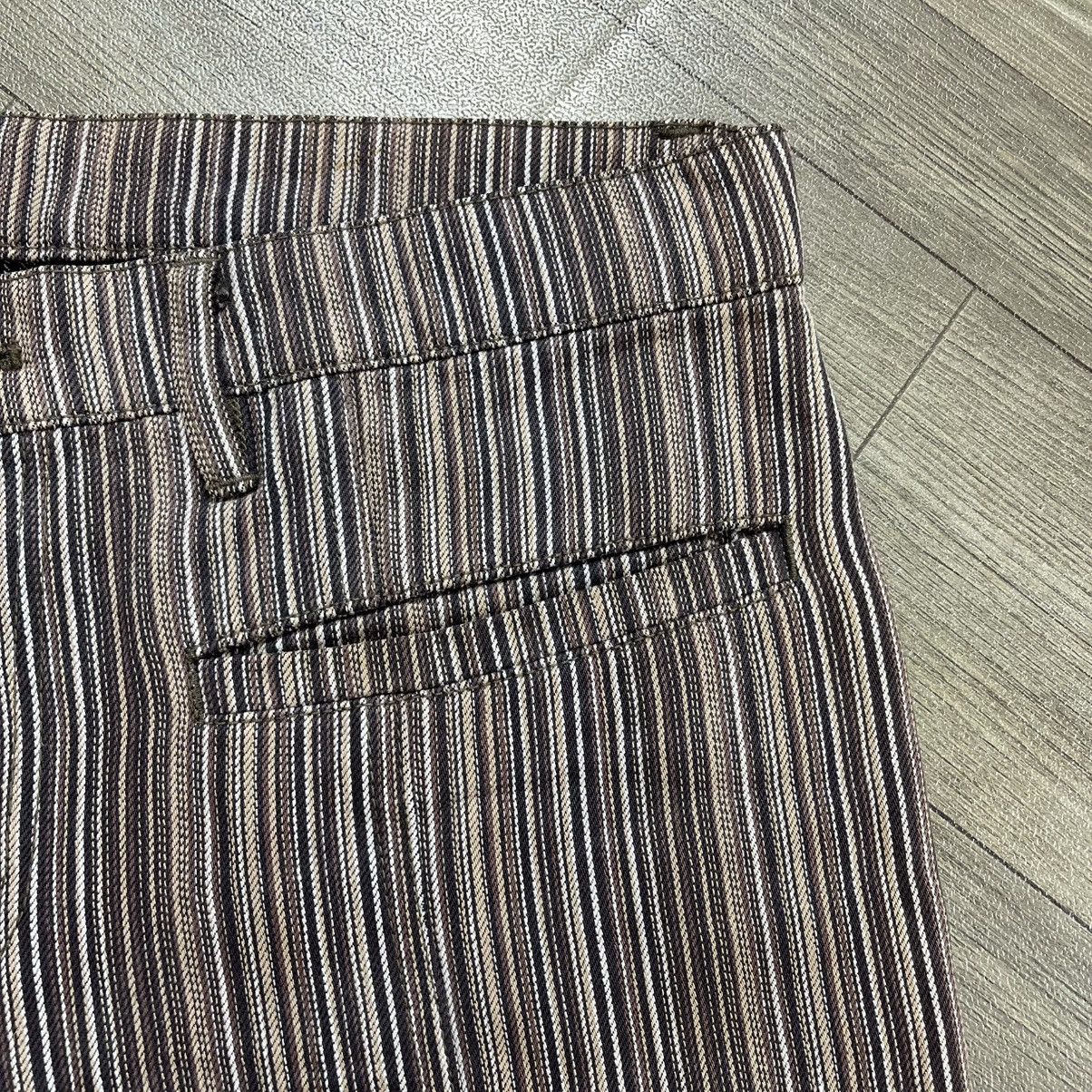 Issey Miyake 2000s Tete Homme Issey Miyake Striped Lgb Style Flared Jeans Size US 33 - 5 Thumbnail