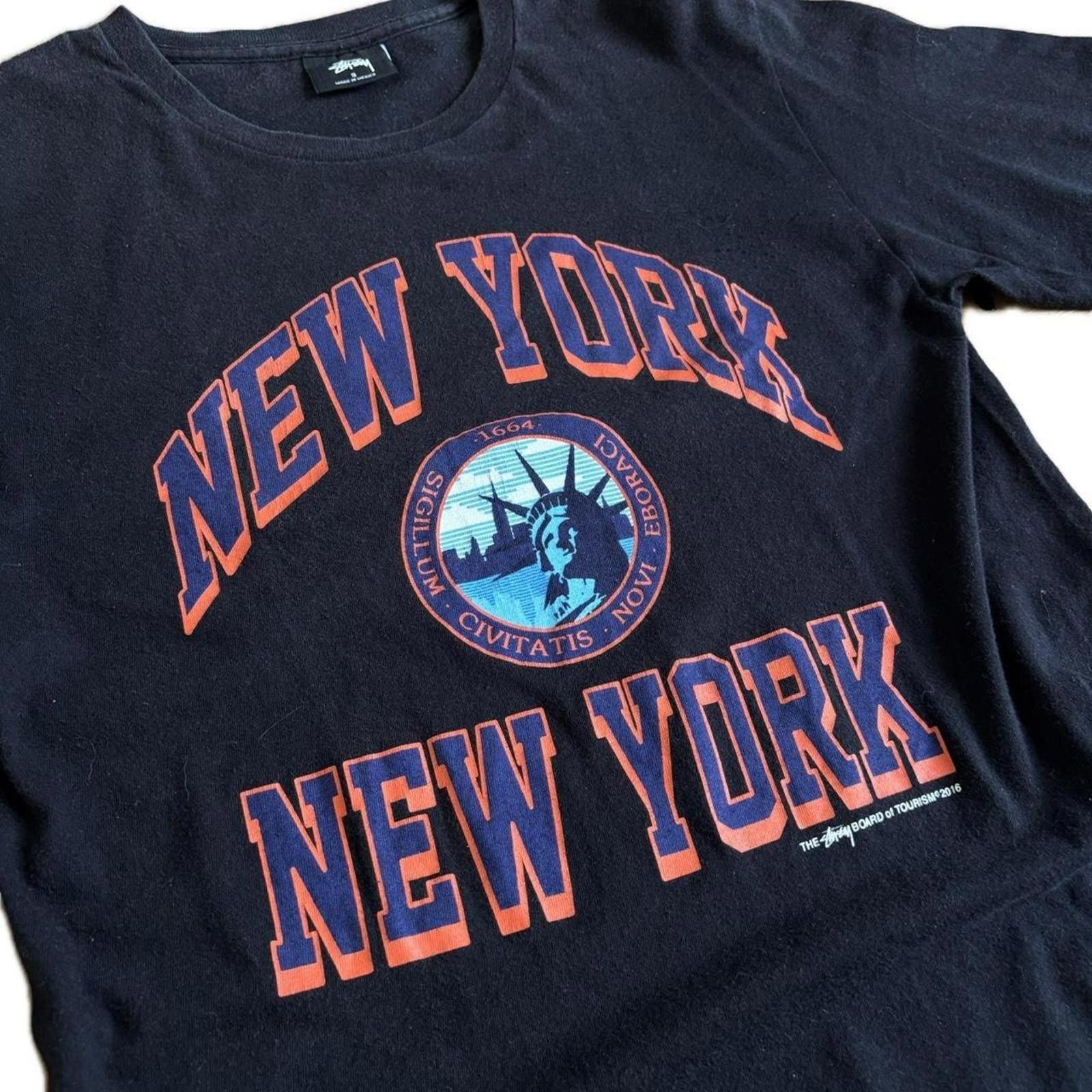 Stussy Stüssy New York Graphic T Shirt Black Blue Orange S Size US S / EU 44-46 / 1 - 2 Thumbnail