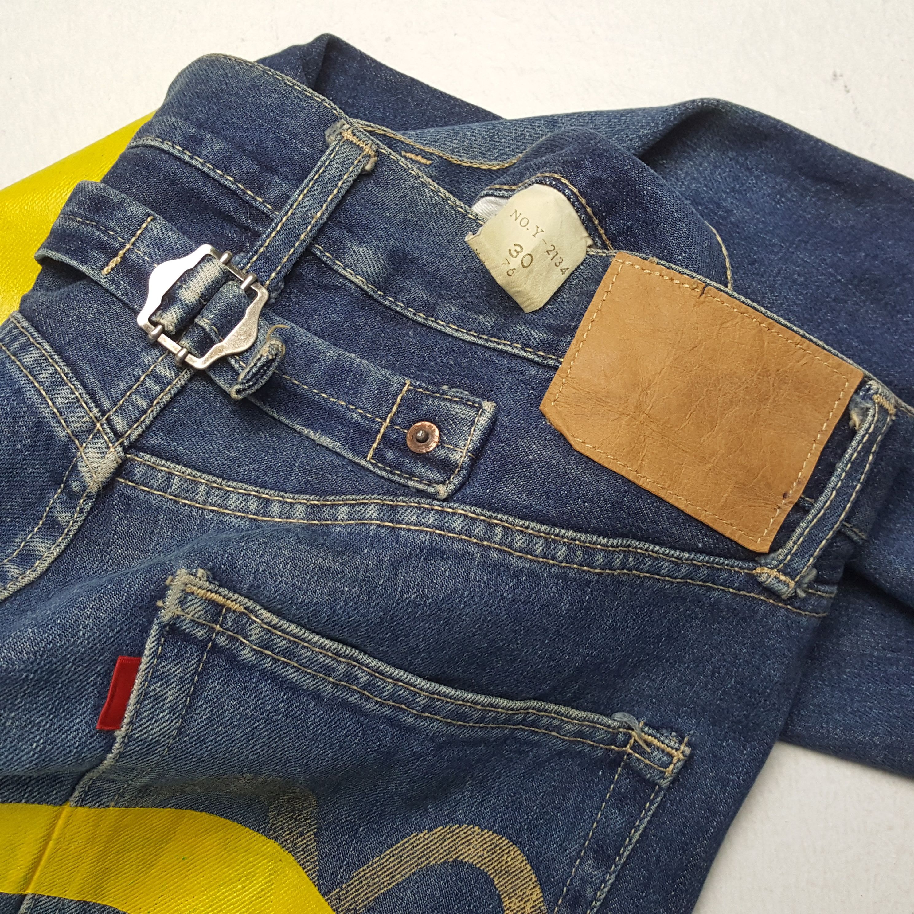 Evisu × Japanese Brand × Vintage Vintage EVISU Japanese Brand Daicock Custom Design Jeans Size US 30 / EU 46 - 15 Thumbnail