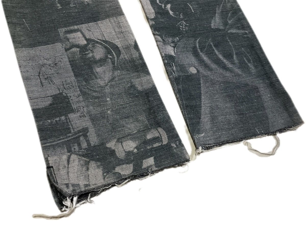 5351 POUR LES HOMMES × If Six Was Nine × Japanese Brand 🔥Archived 5351 Pour Les Hommes Fray Denim Photograph Print Size US 29 - 13 Thumbnail