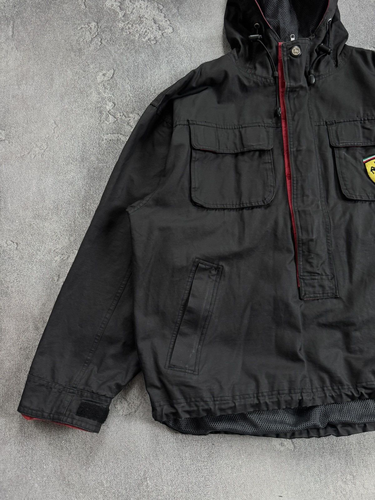 Ferrari Ferrari L/size waxed cotton vintage anorak jacket retro 90s Size US L / EU 52-54 / 3 - 11 Thumbnail