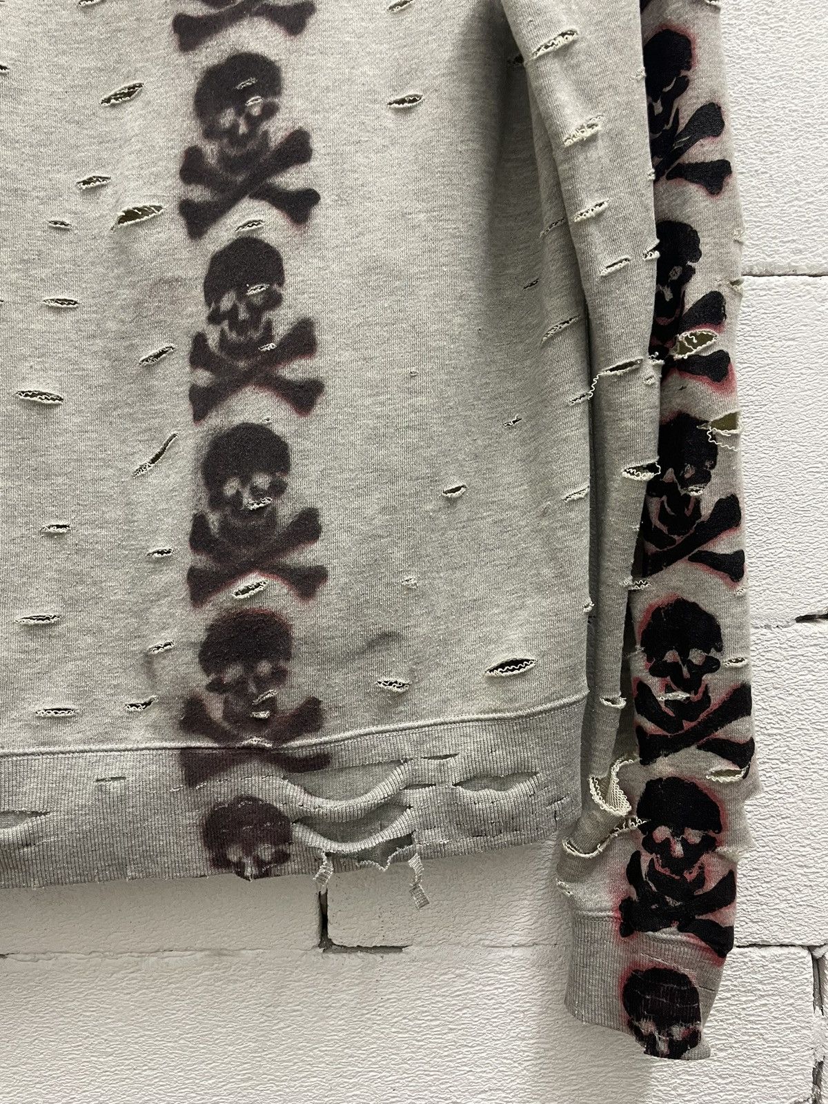 Designer Vintage Johnbull Thrashed Hoodies Distressed ERD Grunge Size US M / EU 48-50 / 2 - 14 Thumbnail