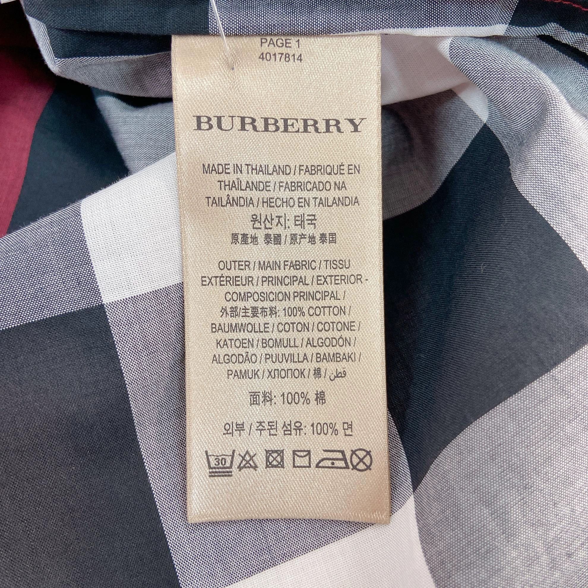 Burberry Burberry color blocked check shirt UK6 8594 Size XS / US 0-2 / IT 36-38 - 7 Thumbnail