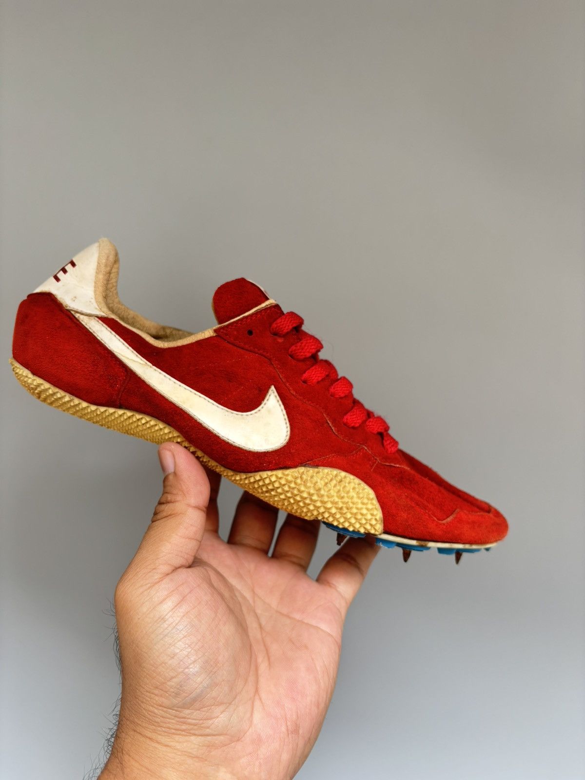 Nike Collector’s Piece! 1980s Nike Americas Track Suede Spikes Size US 7 / EU 40 - 1 Thumbnail