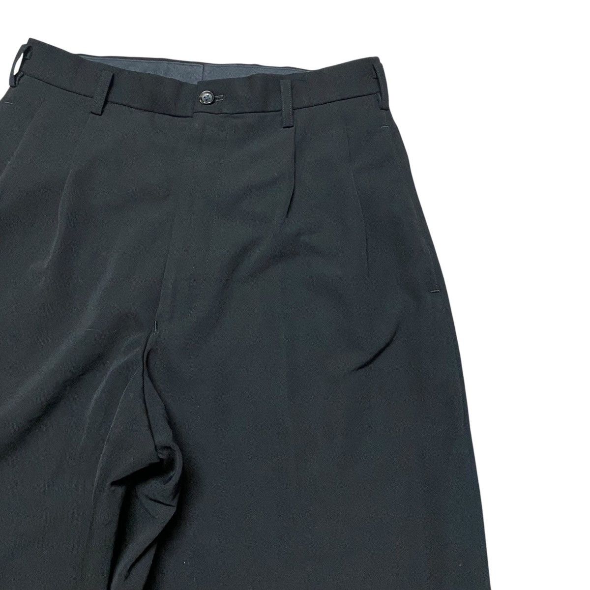 Yohji Yamamoto SS2001 Ys For Men Black Wool Rayon Baggy Pants Size US 28 / EU 44 - 7 Thumbnail