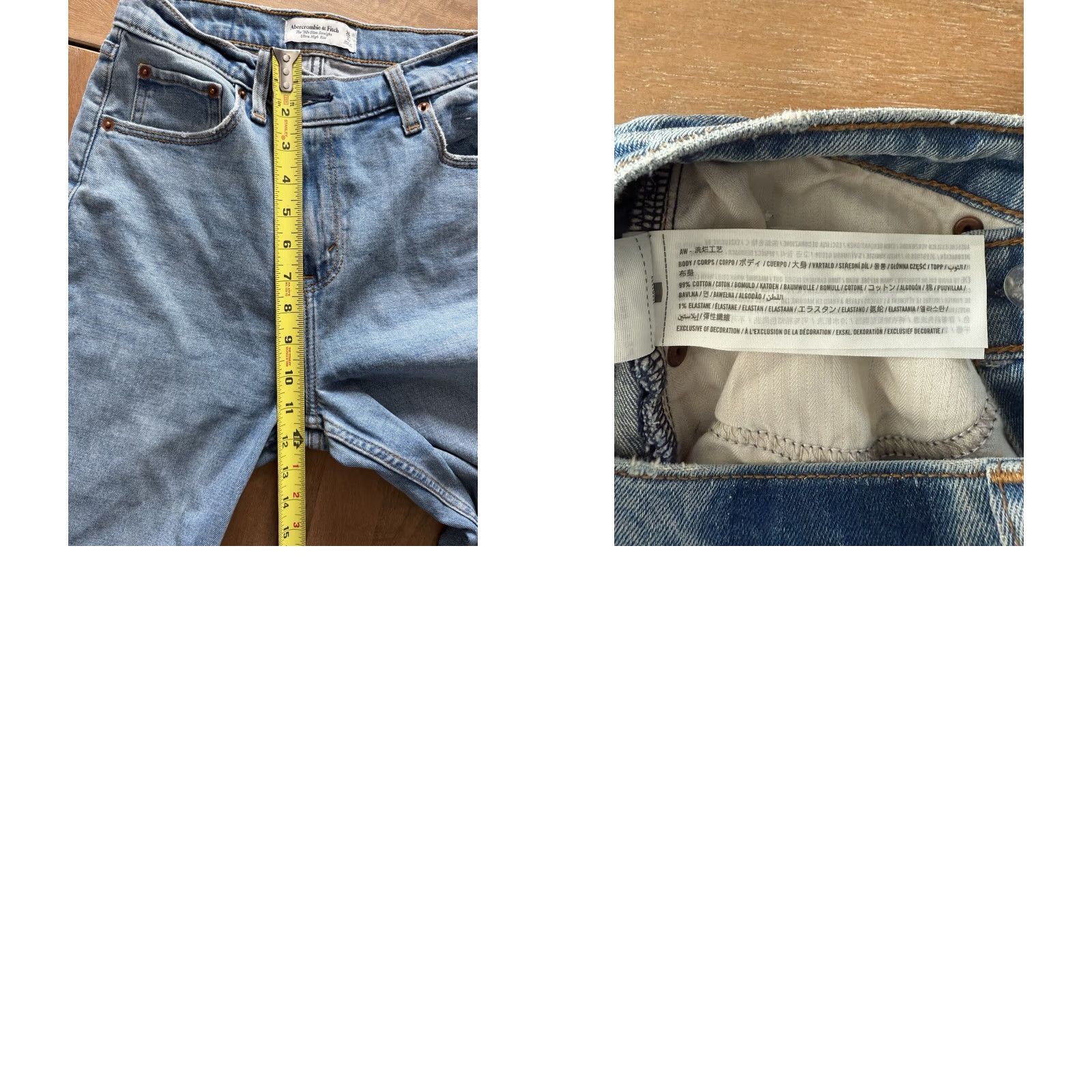 Abercrombie & Fitch Abercrombie & Fitch Jeans 90s Slim Straight High Rise Womens 2 27x26 Blue Denim Cotton Blend 5-Pocket 26 Inseam Womens Size 26" / US 2 / IT 38 - 8 Thumbnail