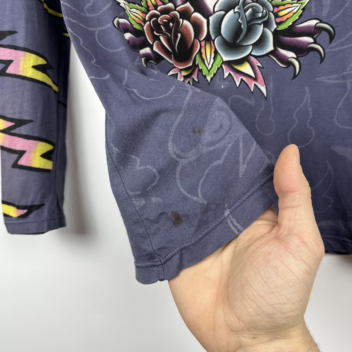 Ed Hardy Vintage Ed Hardy rare AOP panther longsleeve 90’s Size L / US 10 / IT 46 - 18 Thumbnail