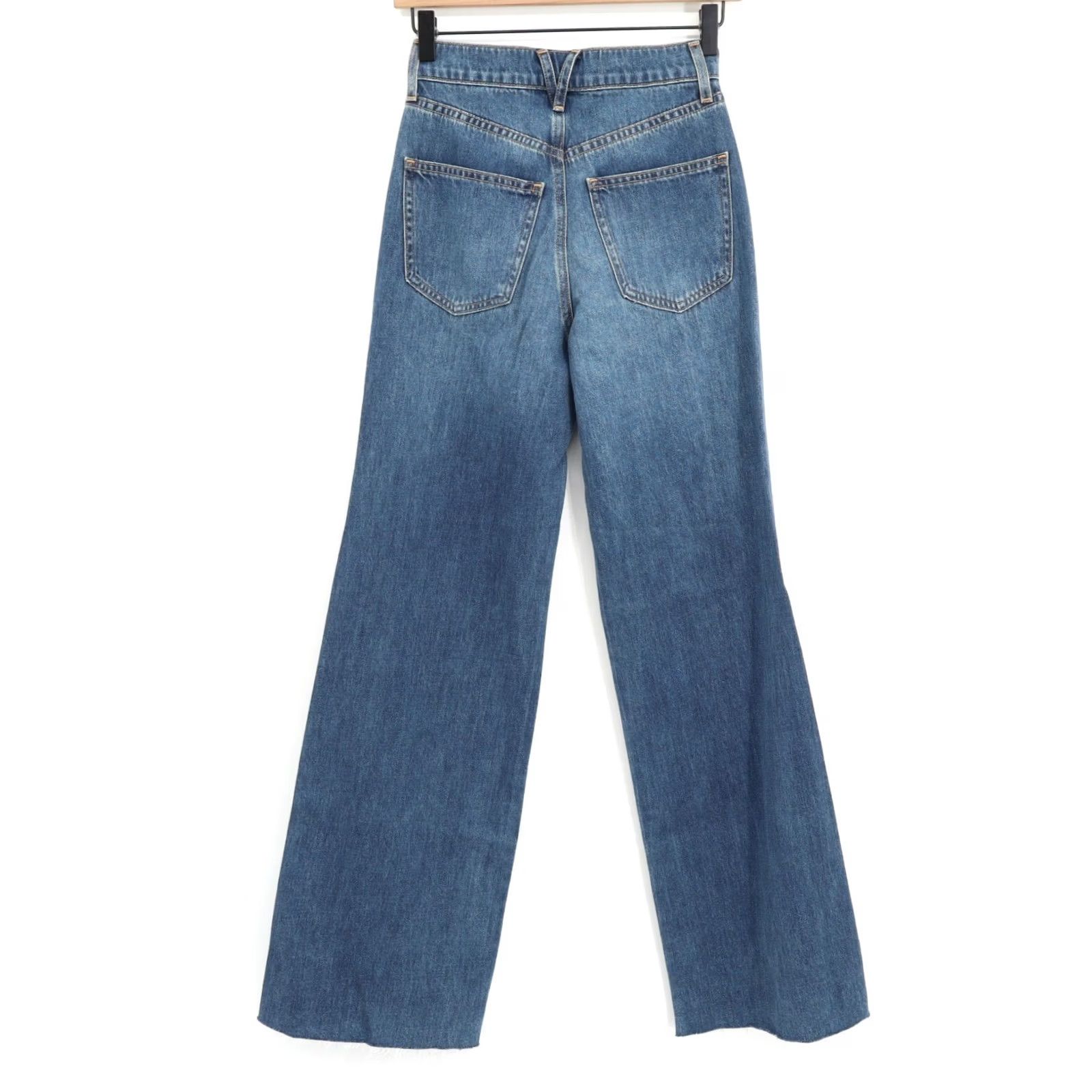 Veronica Beard VERONICA BEARD Jeans Women's Taylor Wide Leg High Rise Rebel Moon Blue 23x31 denim 31" Inseam Regular Fit Brown? Size 40" / US 18 - 2 Thumbnail