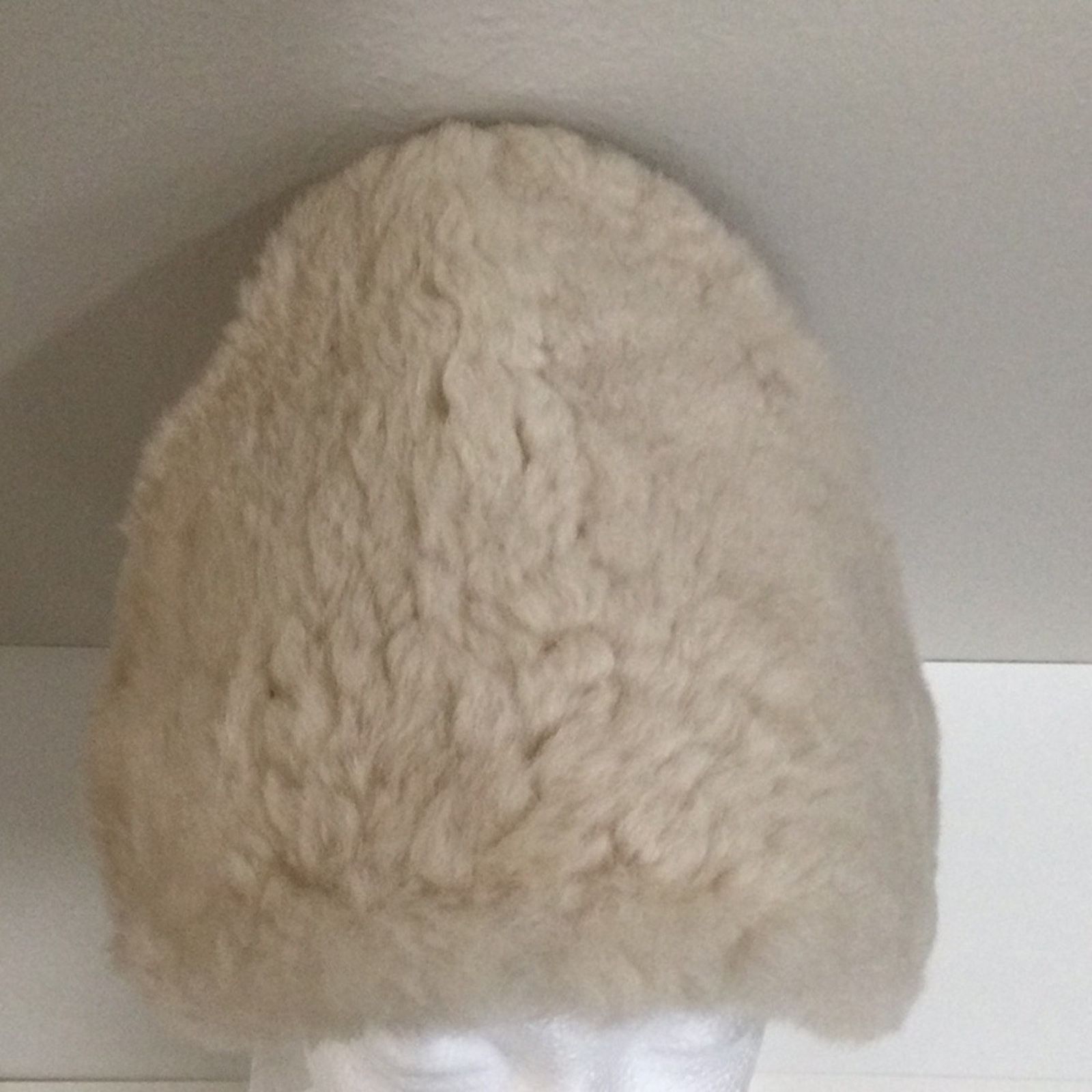 Other Fuzzy Cream Soft With A Satin Lining Winter Hat Size ONE SIZE - 2 Thumbnail