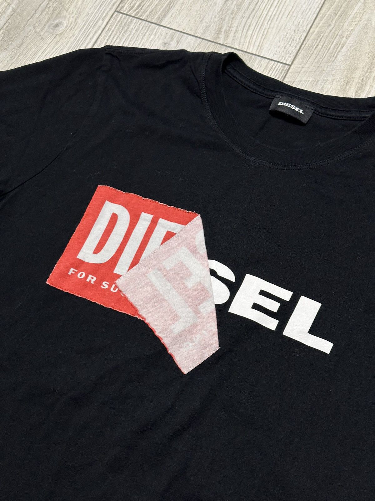 Diesel Vintage Diesel Embroidered Big Logo Y2K Hype T-shirt Size S Size US S / EU 44-46 / 1 - 2 Thumbnail