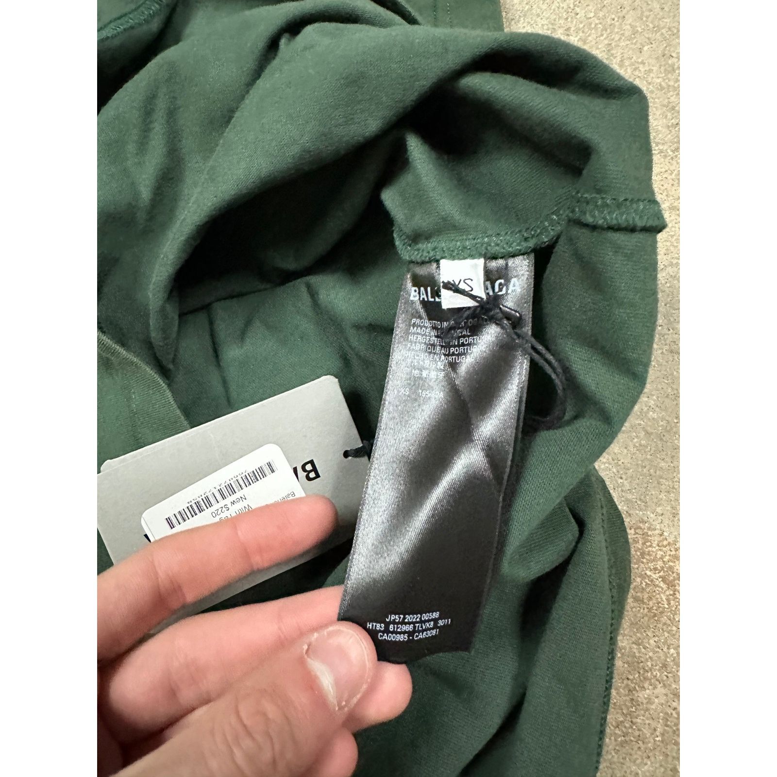 Balenciaga Balenciaga Tee Dark Green Dallas New XS With Tags Size US XS / EU 42 / 0 - 4 Thumbnail
