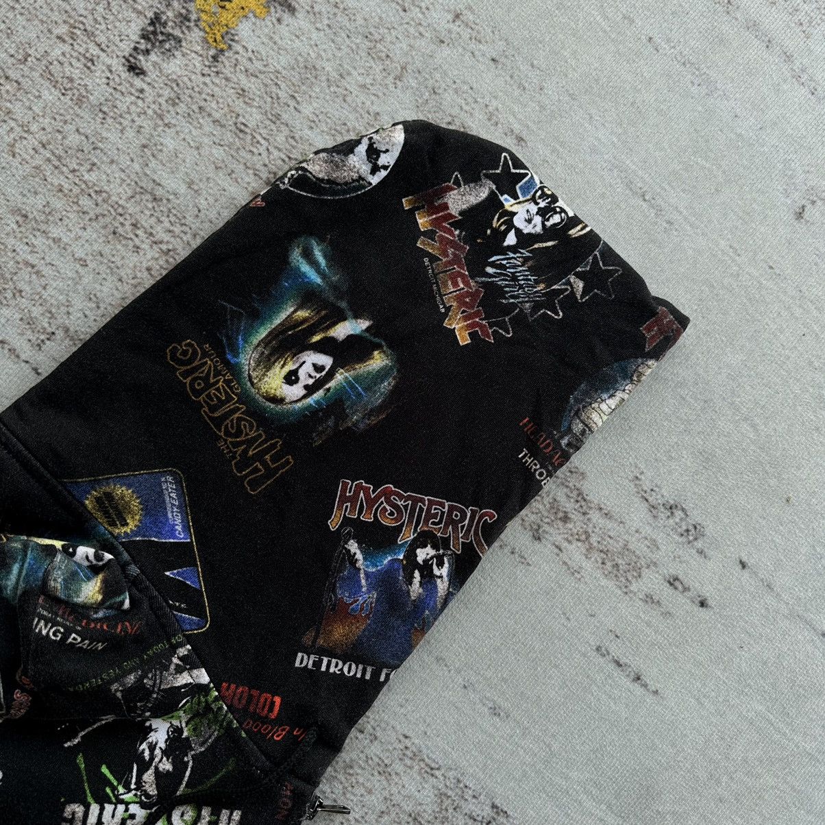 Hysteric Glamour HYSTERIC GLAMOUR ALL OVER GRAPHIC FULL PRINT ZIP HOODIE RARE Size US XS / EU 42 / 0 - 9 Thumbnail