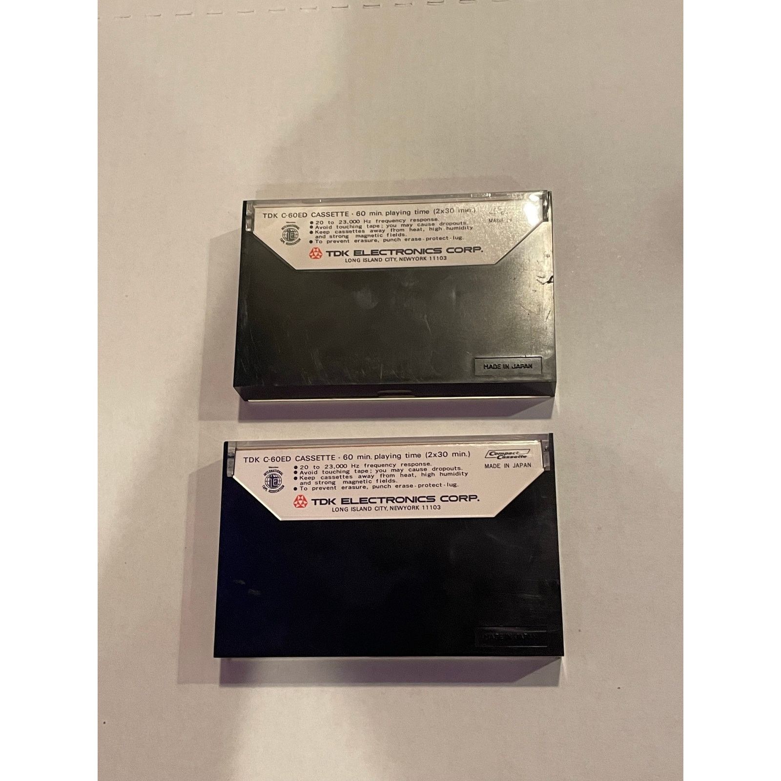 INTENTIONALLY BLANK 2 x 1970s TDK C-60ED Extra-Dynamic Audiophile Cassette Tapes Size ONE SIZE - 4 Thumbnail
