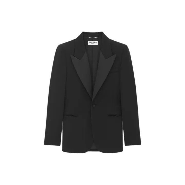 Saint Laurent Paris Saint Laurent Black Long Sleeve Blazer for Men-2507 Size US M / EU 48-50 / 2 - 5 Thumbnail