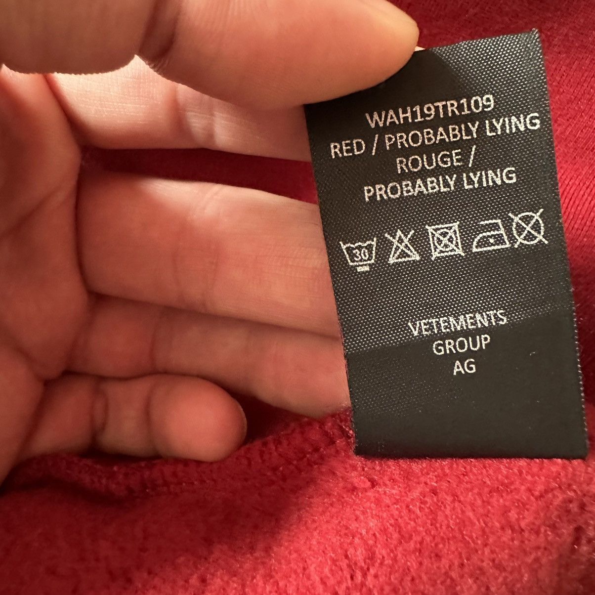 Vetements Vetements My Boyfriend Is A Vampire Im Probably Lying Hoodie Size US M / EU 48-50 / 2 - 8 Thumbnail