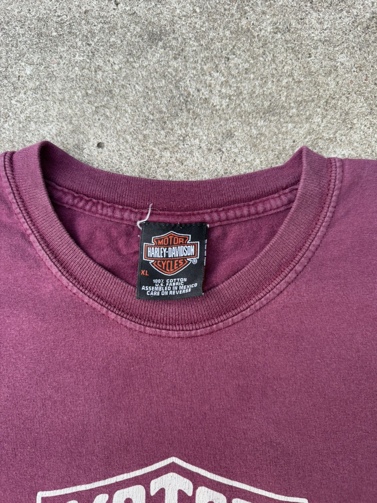 Harley Davidson × Vintage Vintage Y2k Harley Davidson Motorcycle Logo Faded Tee XL Size US XL / EU 56 / 4 - 5 Thumbnail
